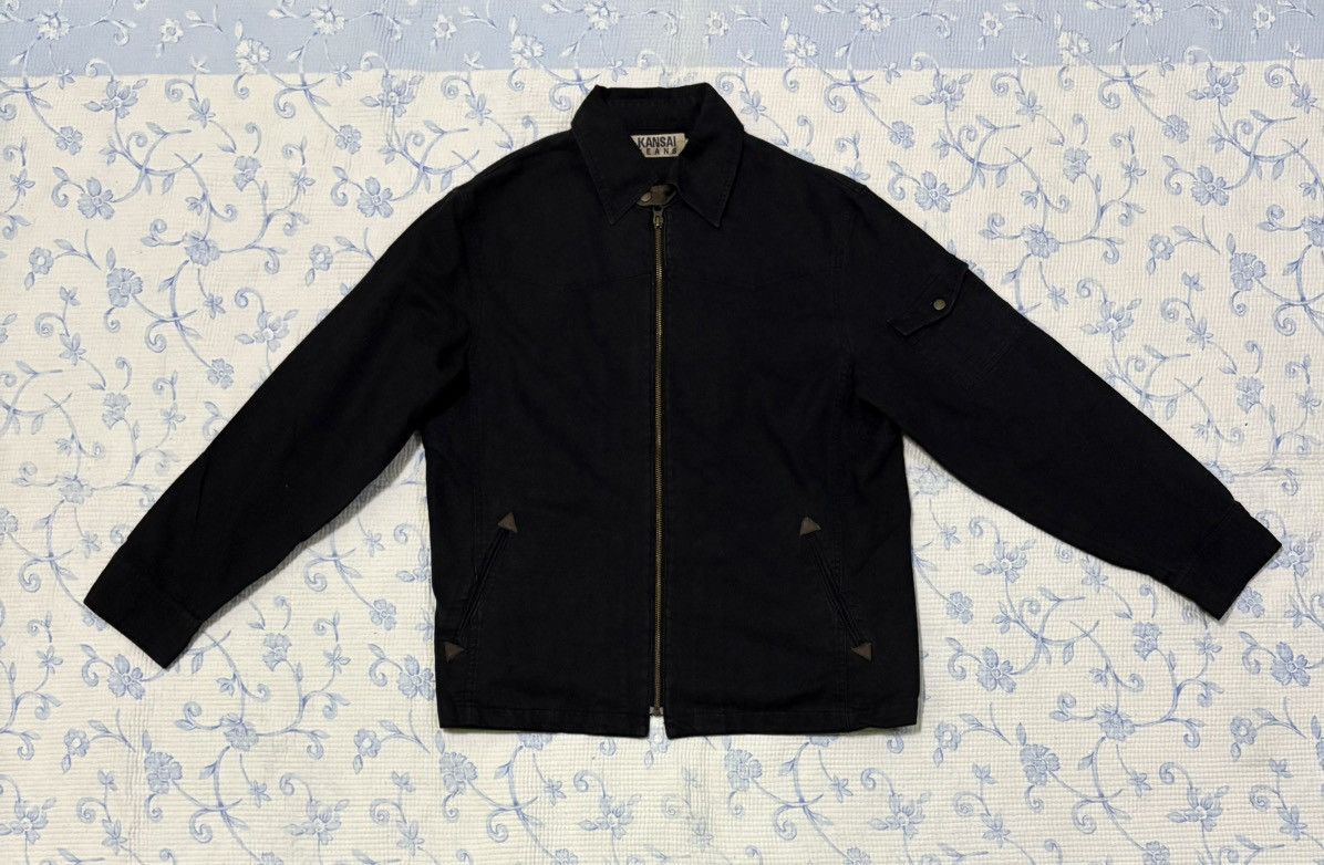 Japanese Brand × Kansai Yamamoto Japanese Kansai Jeans Denim Jacket Size US L / EU 52-54 / 3 - 1 Thumbnail