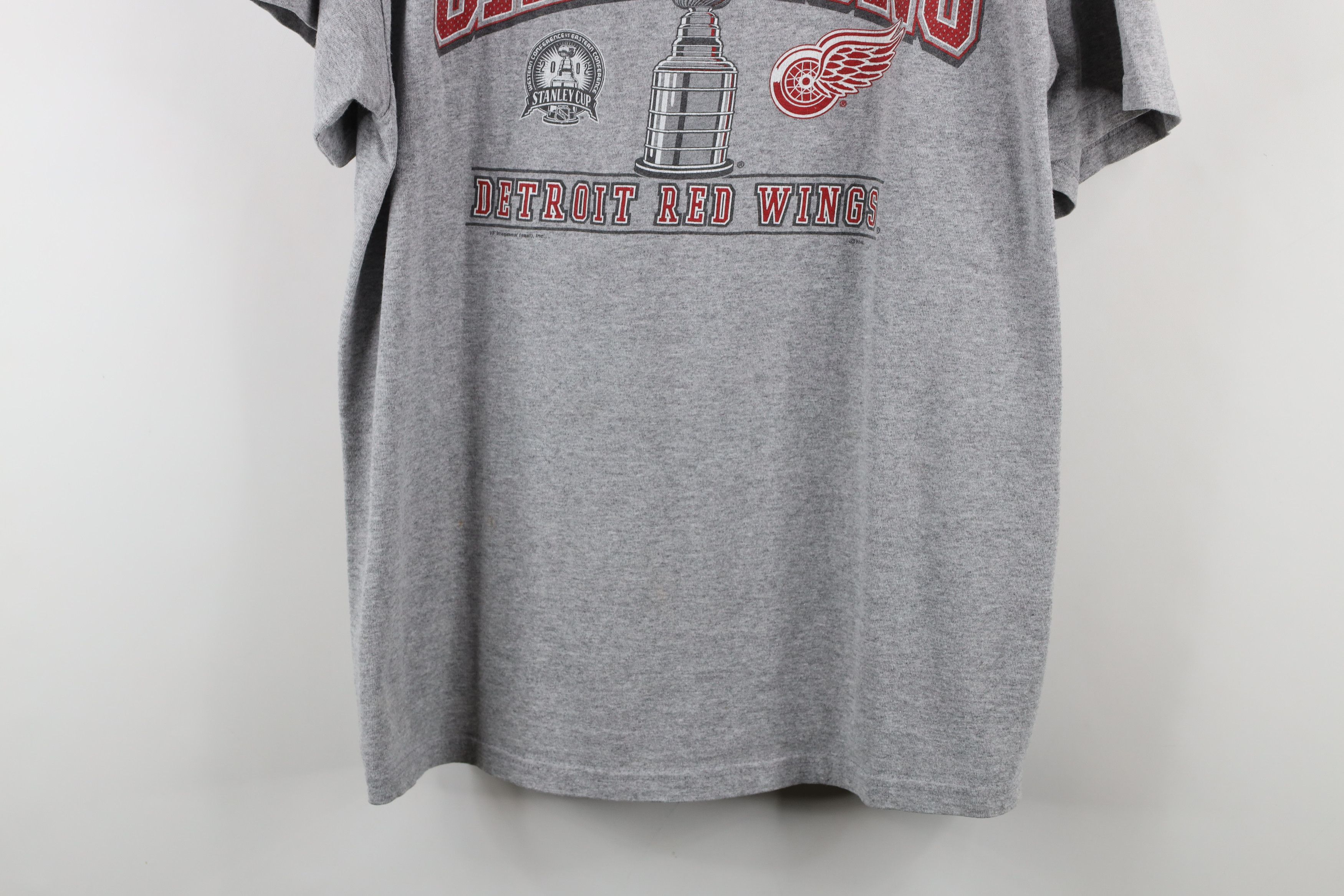Vintage Vintage Y2K 2002 Detroit Red Wings Hockey T-Shirt Gray Size US L / EU 52-54 / 3 - 3 Thumbnail