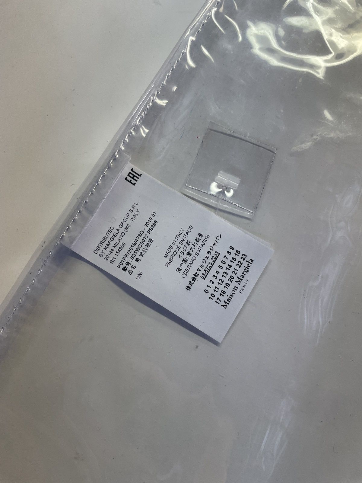 Maison Margiela Maison Margiela Clear PVC Bag Size ONE SIZE - 5 Thumbnail