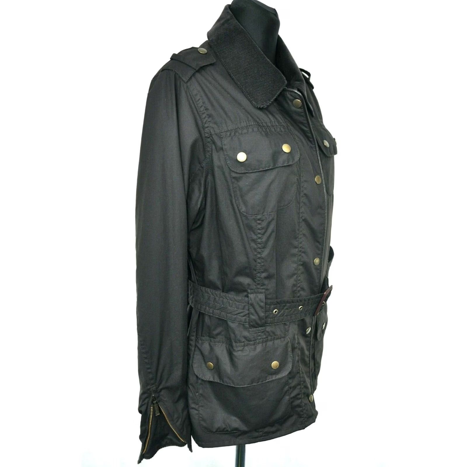 Barbour Barbour FLYWEIGHT HQ WAXED Jacket Women Brown US 12 / UK 16, 100% WAXED COTTON, Regular Size, Chest 57cm, Back 73cm, Very Good Condition Size XL / US 12-14 / IT 48-50 - 5 Thumbnail