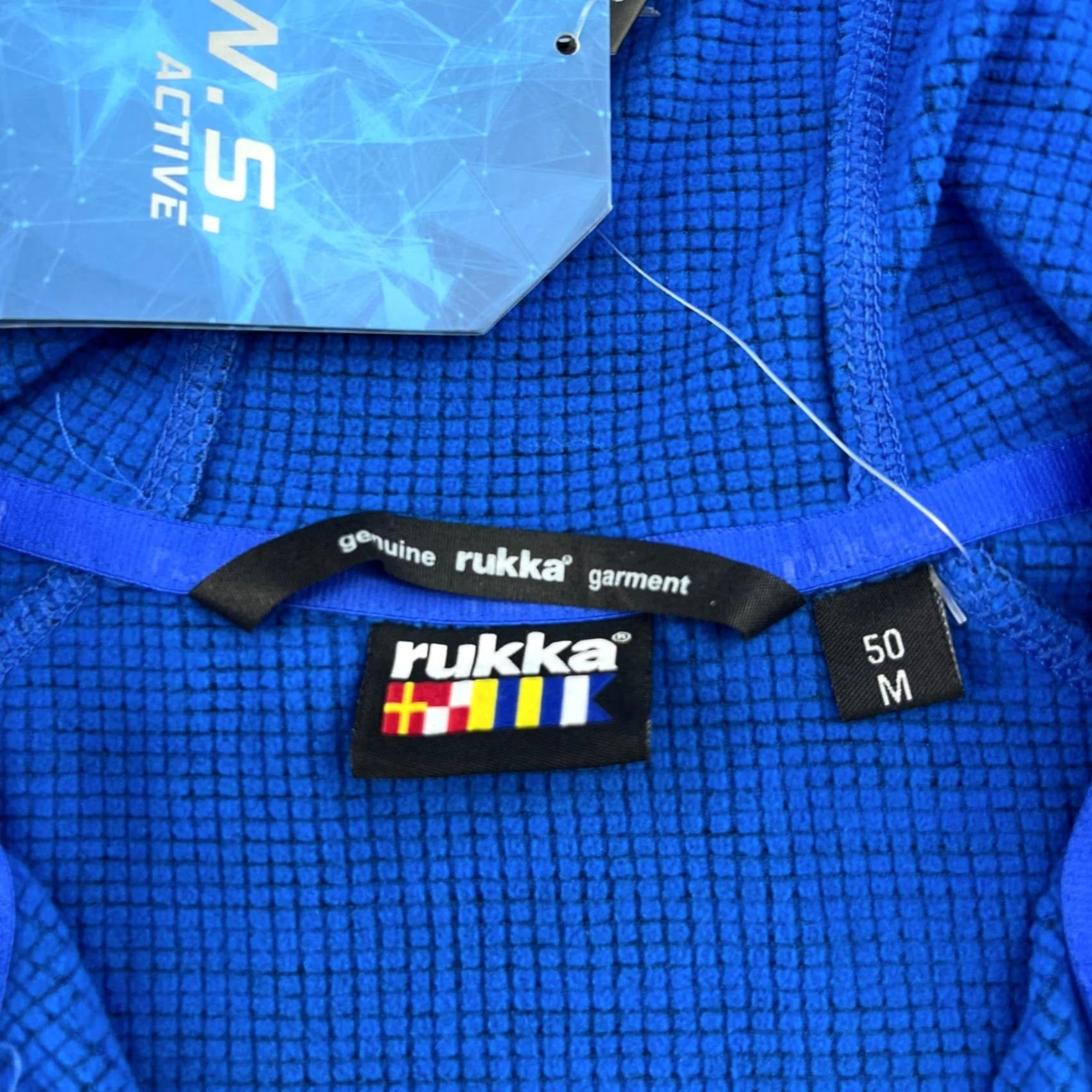 Layer 8 RUKKA Norway Team Mens Ski Top 1/4 Zip Base Layer Blue Hoodie Flag Shirt Size US M / EU 48-50 / 2 - 6 Thumbnail