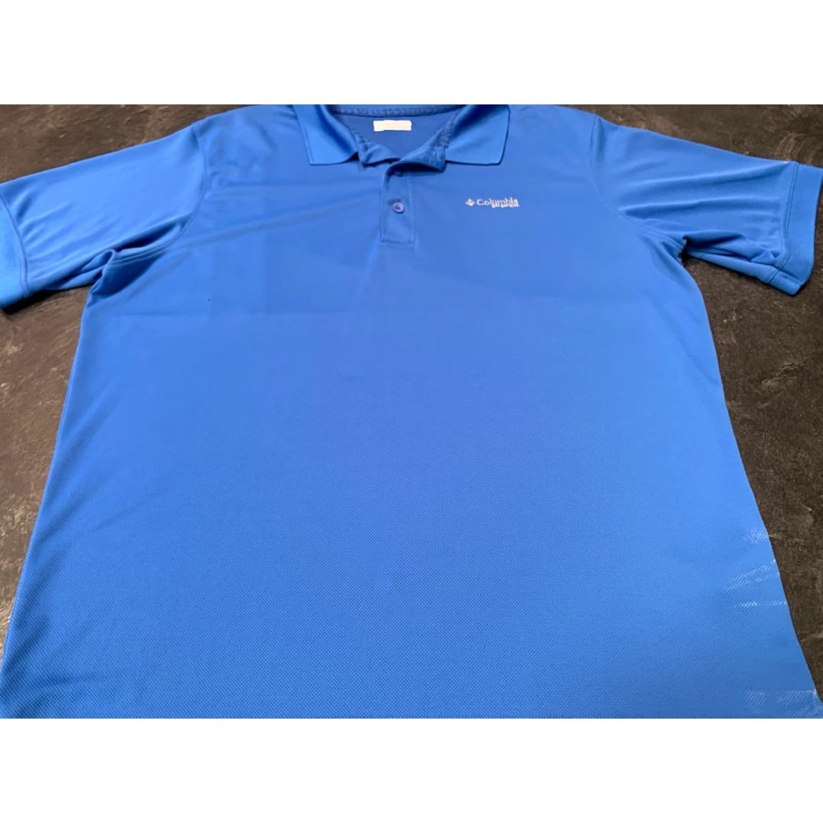 Vintage VINTAGE Columbia PFG Men’s Short Sleeve Polo Shirt 2XL Blue Fishing Sweat Activated Cooling Men Size US XXL / EU 58 / 5 - 2 Thumbnail