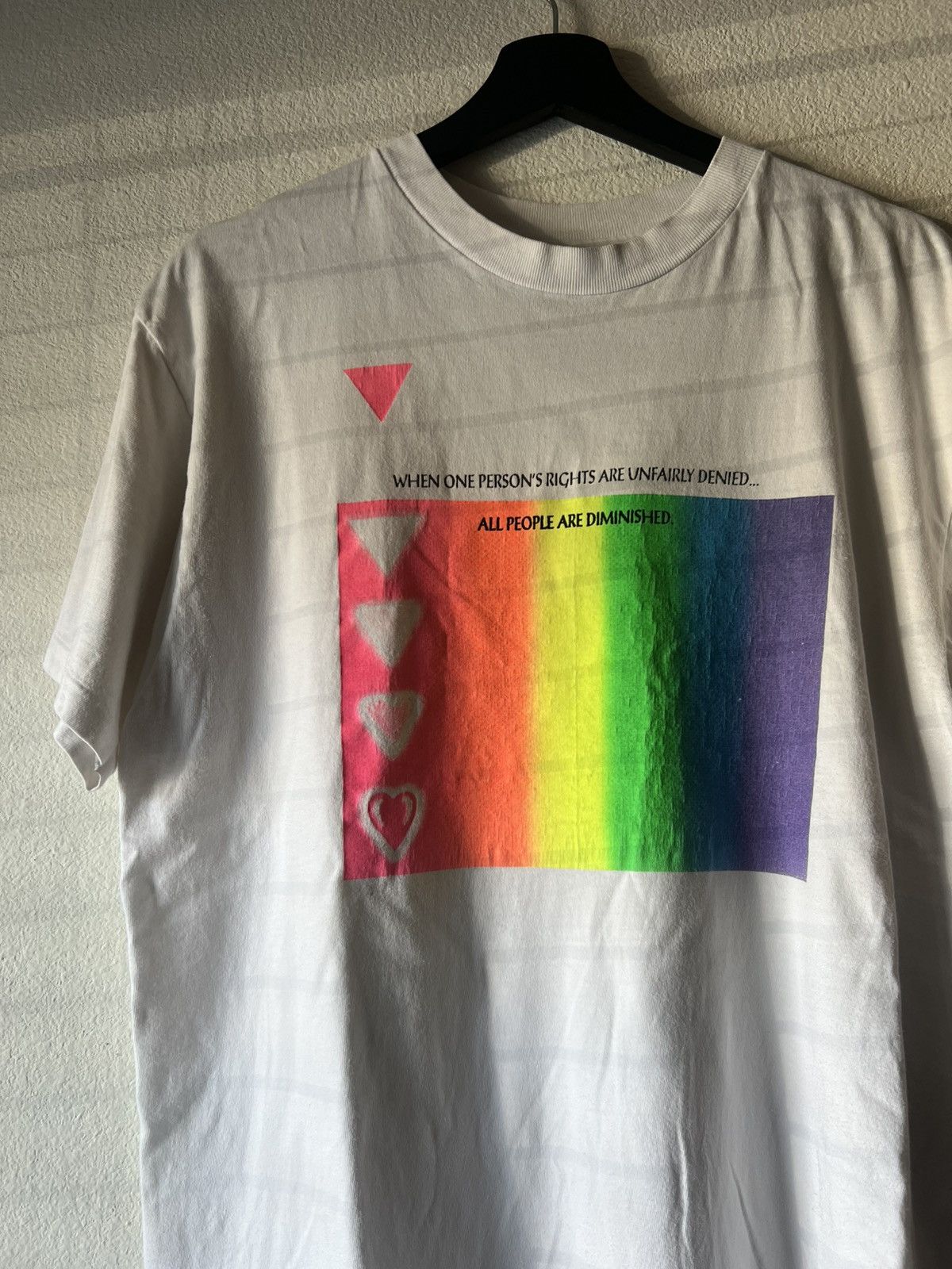 Vintage Vintage Denver Pridefest 1993 Rainbow Flag LGBTQ T-Shirt Size US L / EU 52-54 / 3 - 1 Thumbnail