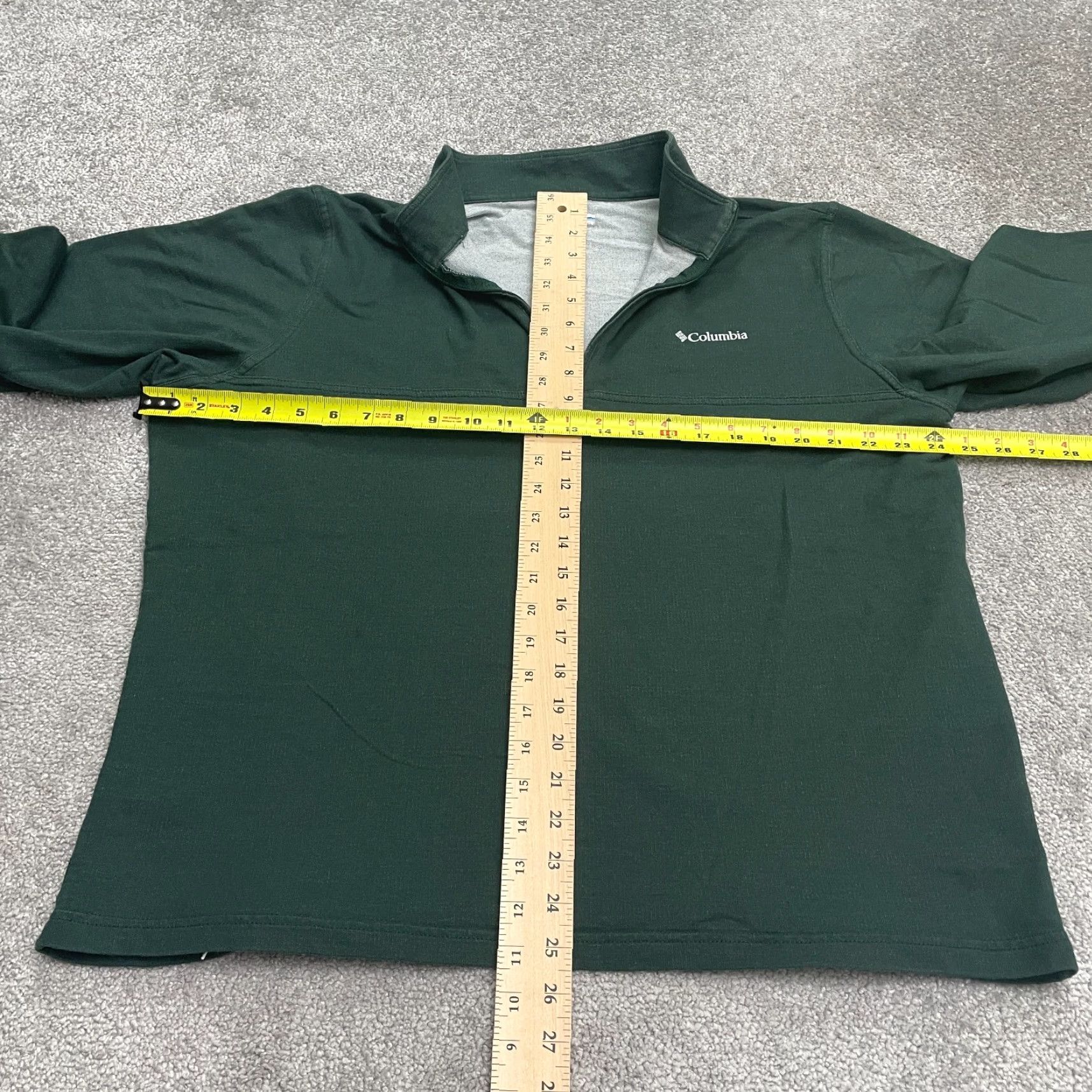 Vintage Columbia Sweatshirt Mens XL Green 1/4 Zip Pullover Cotton Blend Outdoor Casual Shirt? Size US XL / EU 56 / 4 - 7 Thumbnail