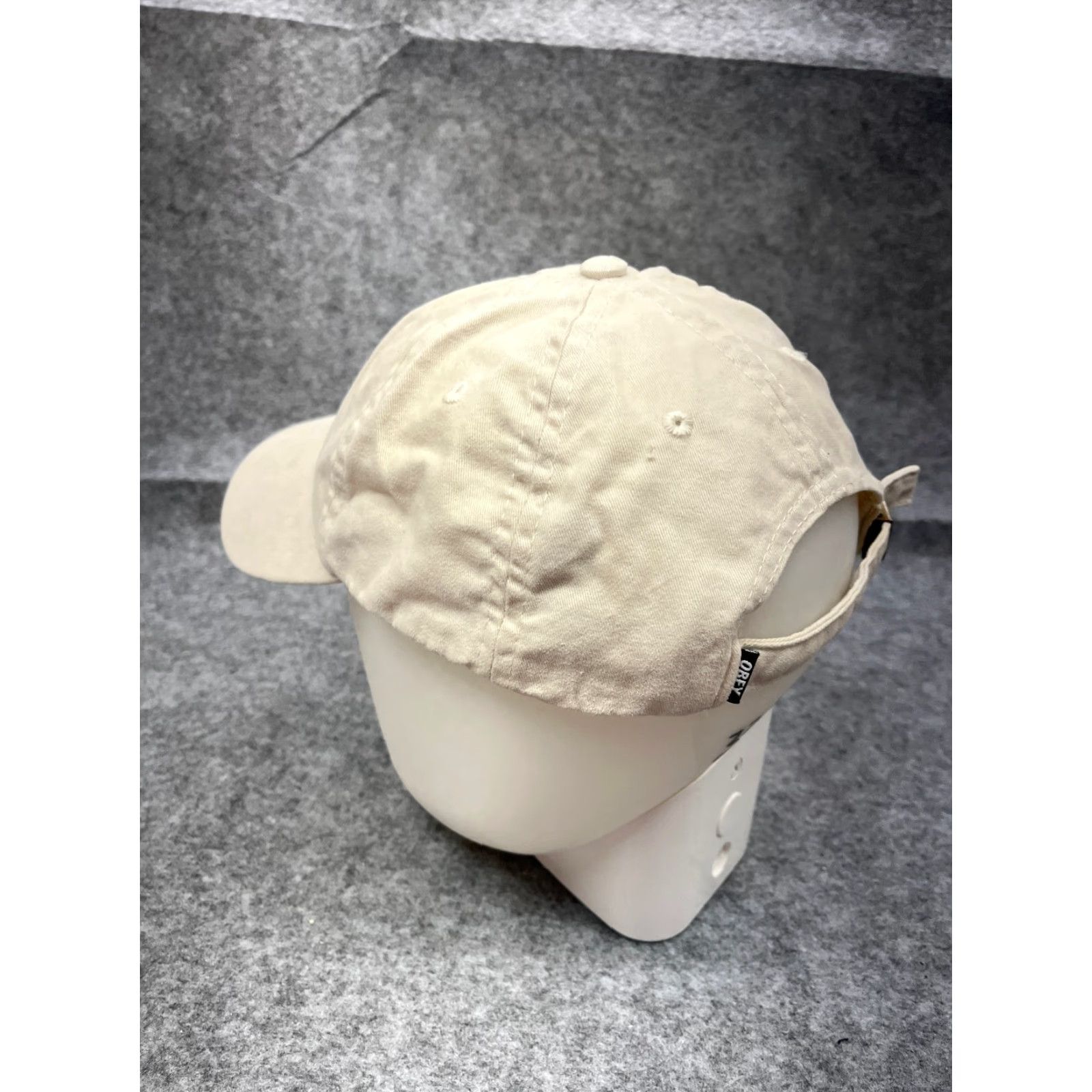 Obey OBEY Baseball Cap Adjustable Adult One Size Ivory Cotton Twill Aloha Beach Unisex Size ONE SIZE - 5 Thumbnail