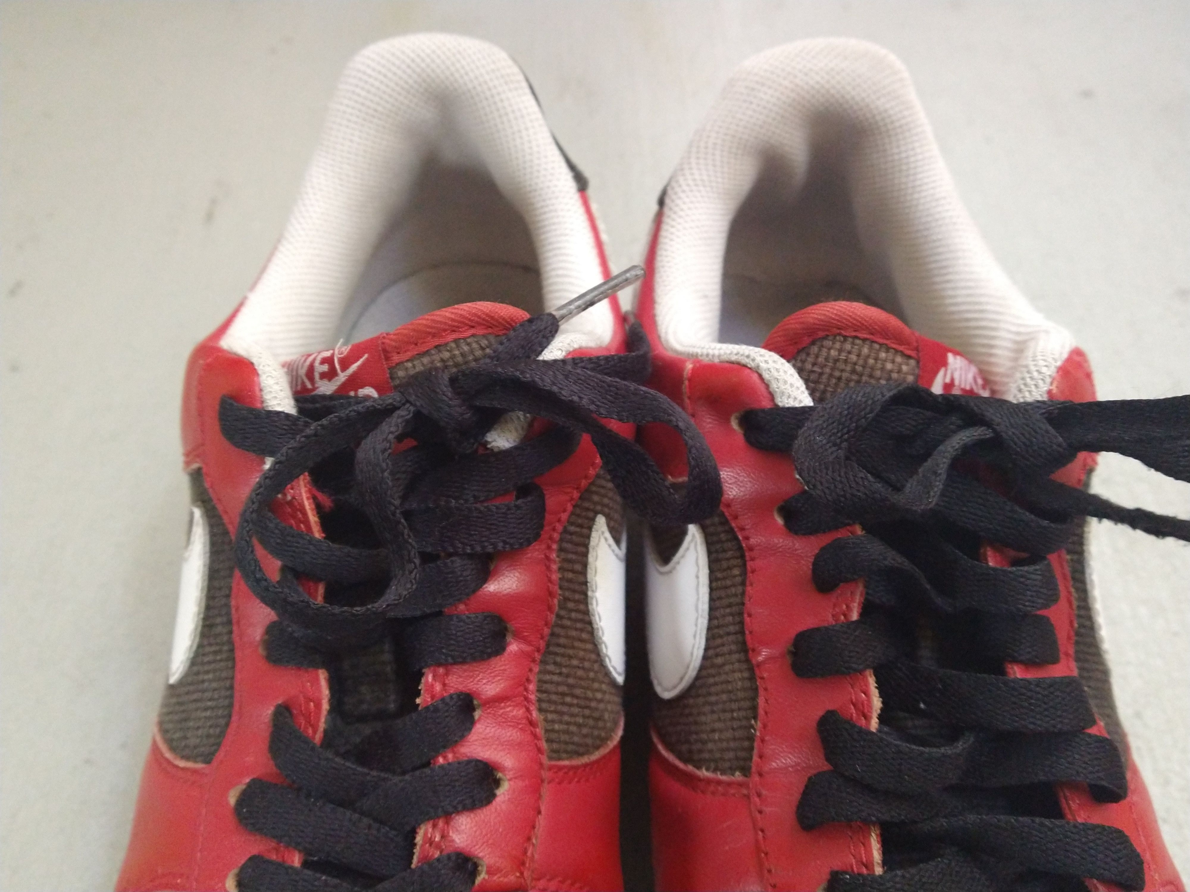 Nike Nike Air Force 1 Low Red Black Size 9.5 2009 315122-600 Size US 9.5 / EU 42-43 - 7 Thumbnail