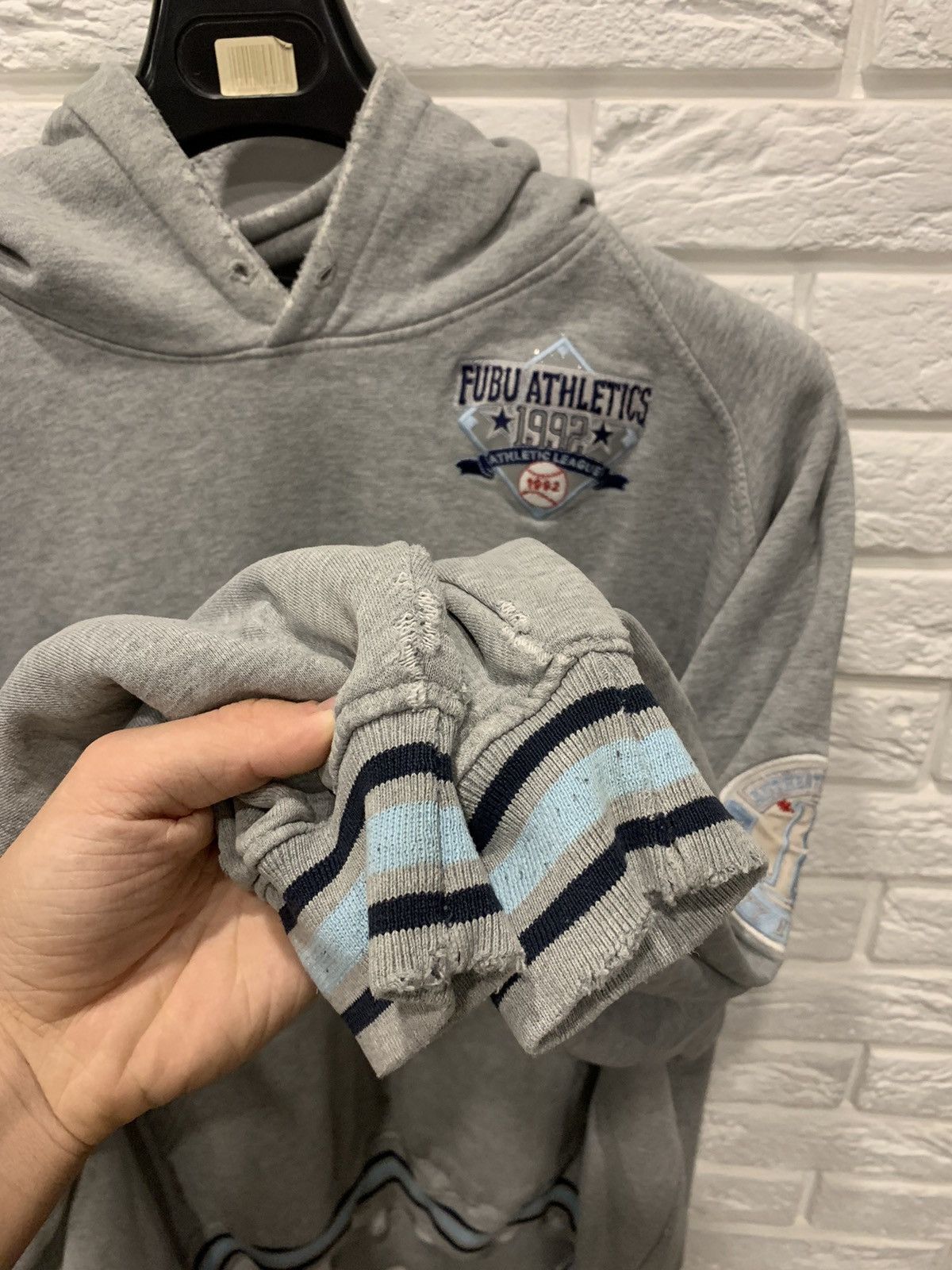 Fubu × Vintage Vintage Fubu Baggy Hoodie Spell Out Logo Carolina Y2K USA Size US XL / EU 56 / 4 - 8 Thumbnail