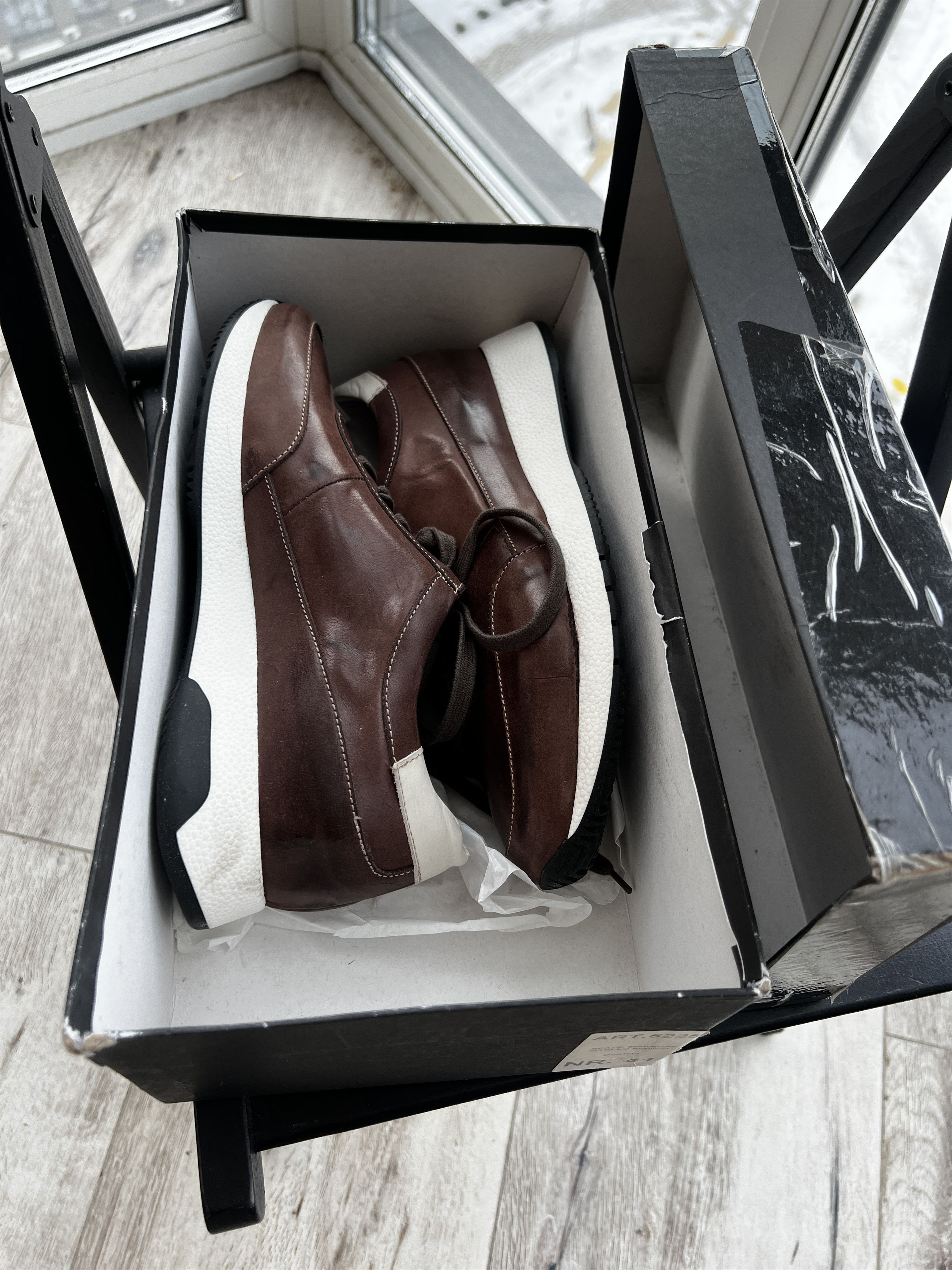 image of Buscemi Sneakers Us 41. Vitello Bianco in Brown, Men's (Size 8)