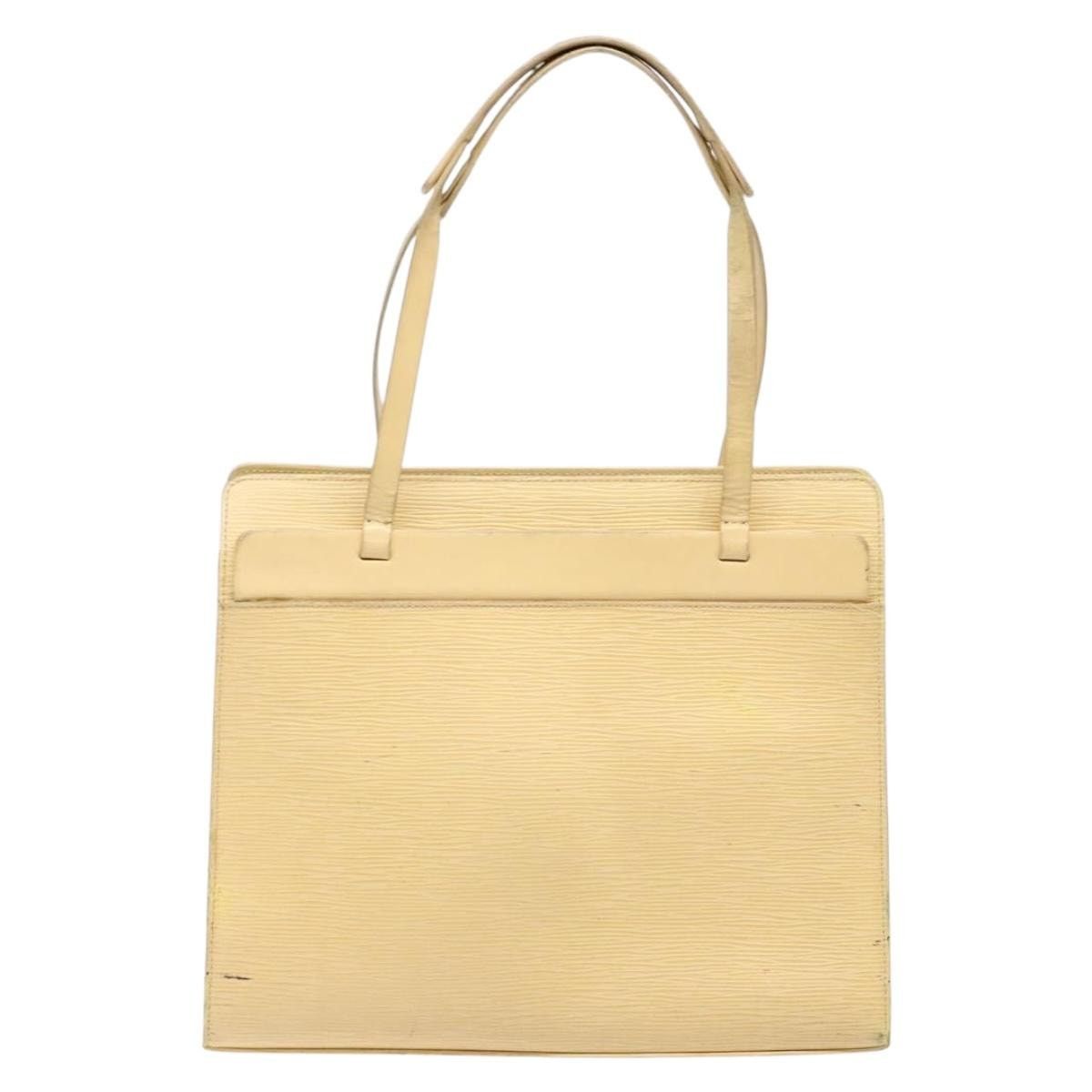Louis Vuitton LOUIS VUITTON Epi Croisette PM Tote Bag Vanilla M5249a Size ONE SIZE - 3 Thumbnail