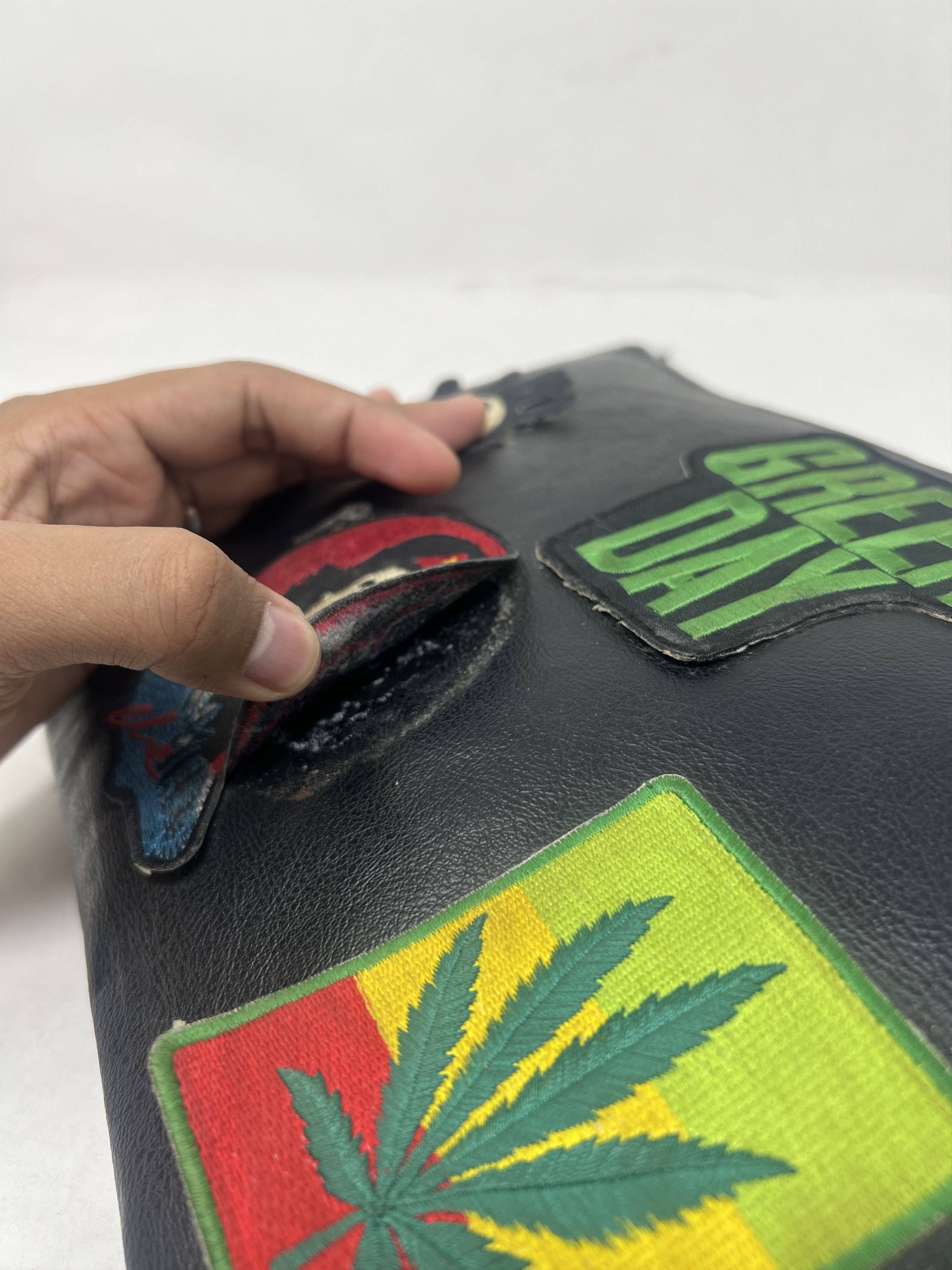 Seditionaries Leather Patches Clutch Bag Size ONE SIZE - 10 Thumbnail