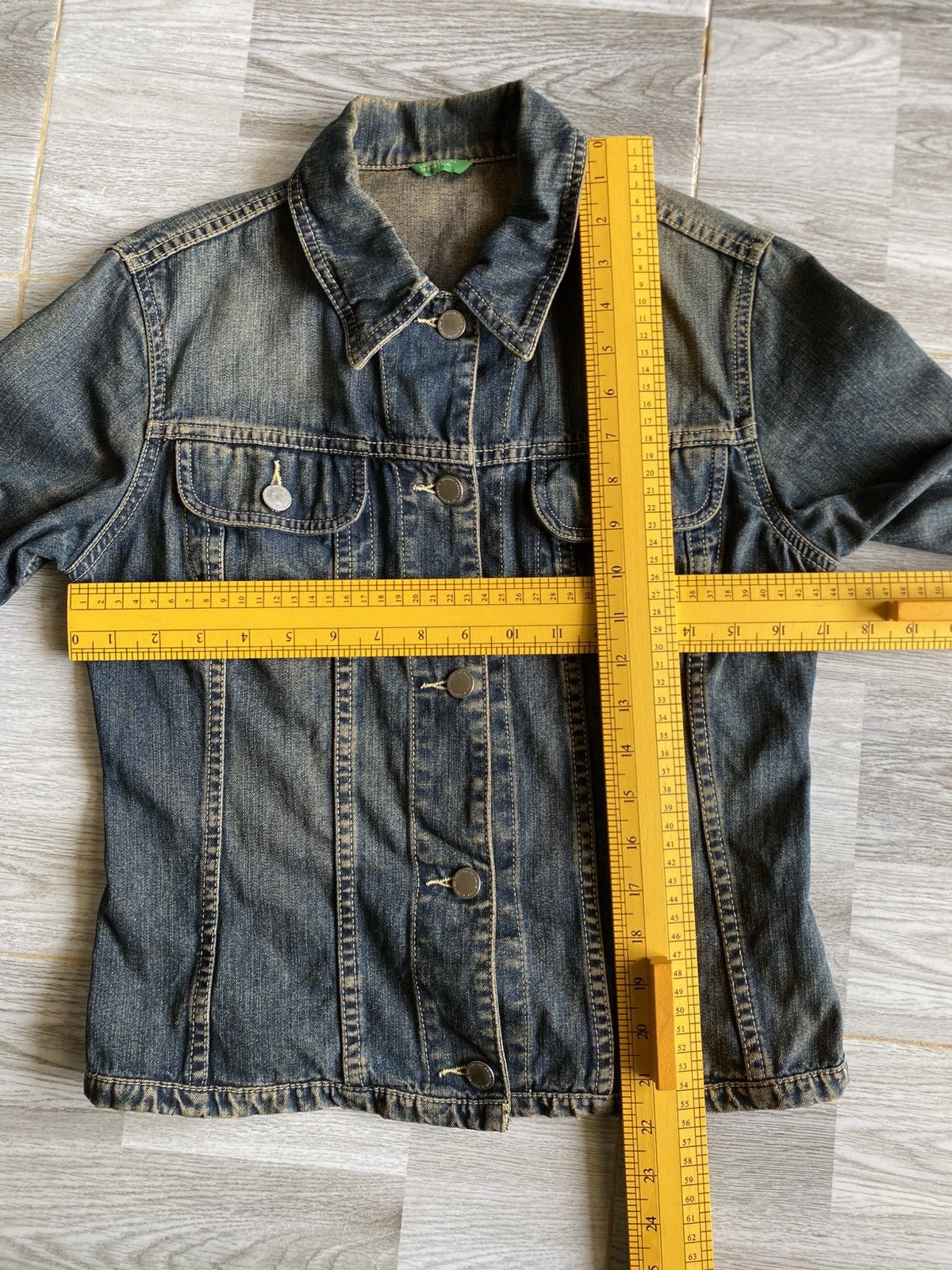 United Colors Of Benetton United Colors of Benetton Denim Jacket Size S / US 4 / IT 40 - 16 Thumbnail