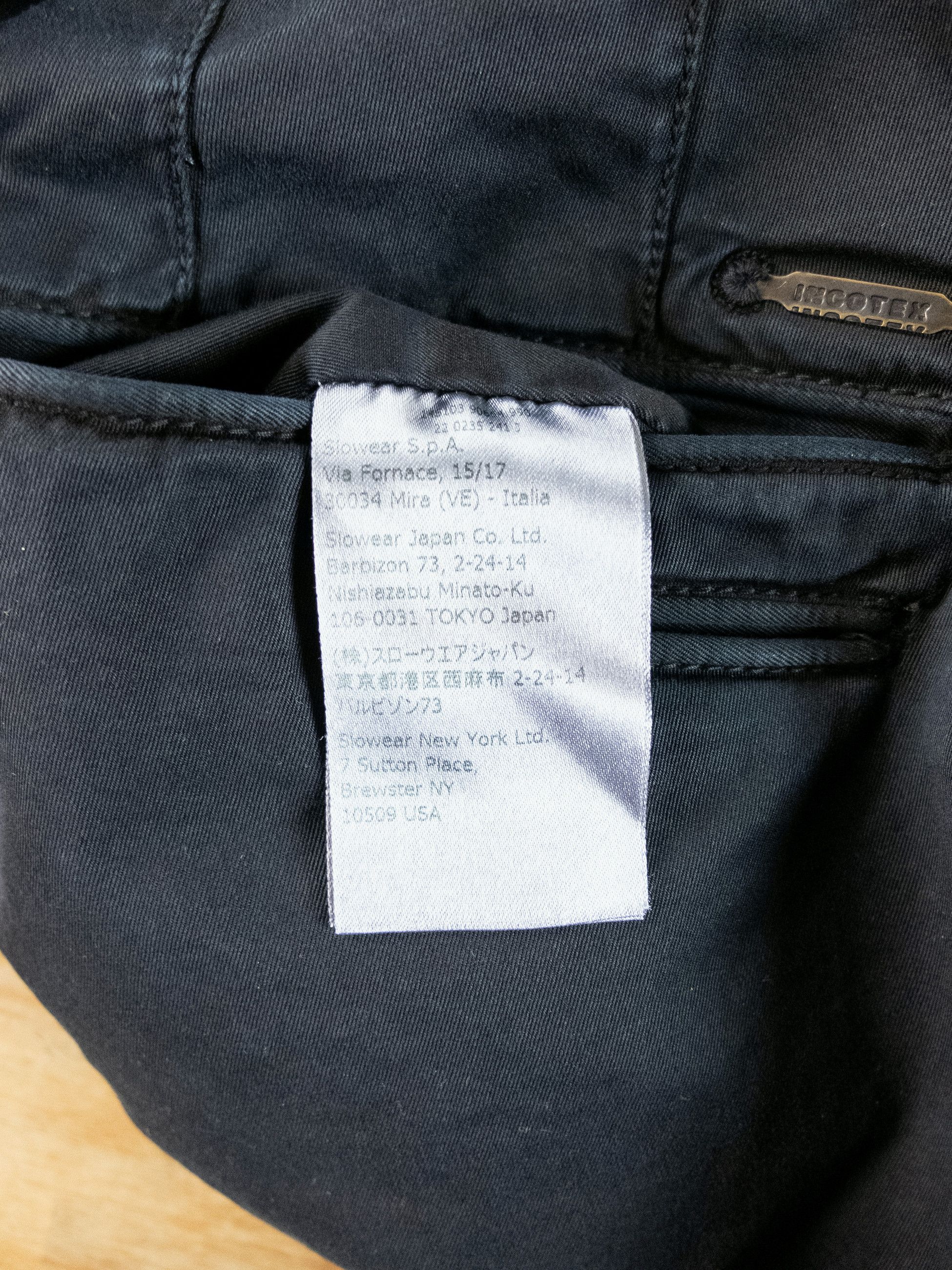 Incotex INCOTEX Slacks dark navy blue cotton chino pants 34 Size US 34 / EU 50 - 6 Thumbnail