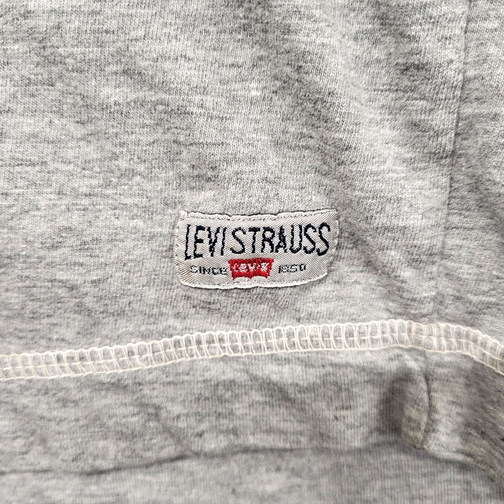 Levi's Levi’s Thermal Button-Up Shirt Men XL Light Grey Cotton/Polyester Regular Long Sleeve Winter Casual Workwear Size US XL / EU 56 / 4 - 5 Thumbnail