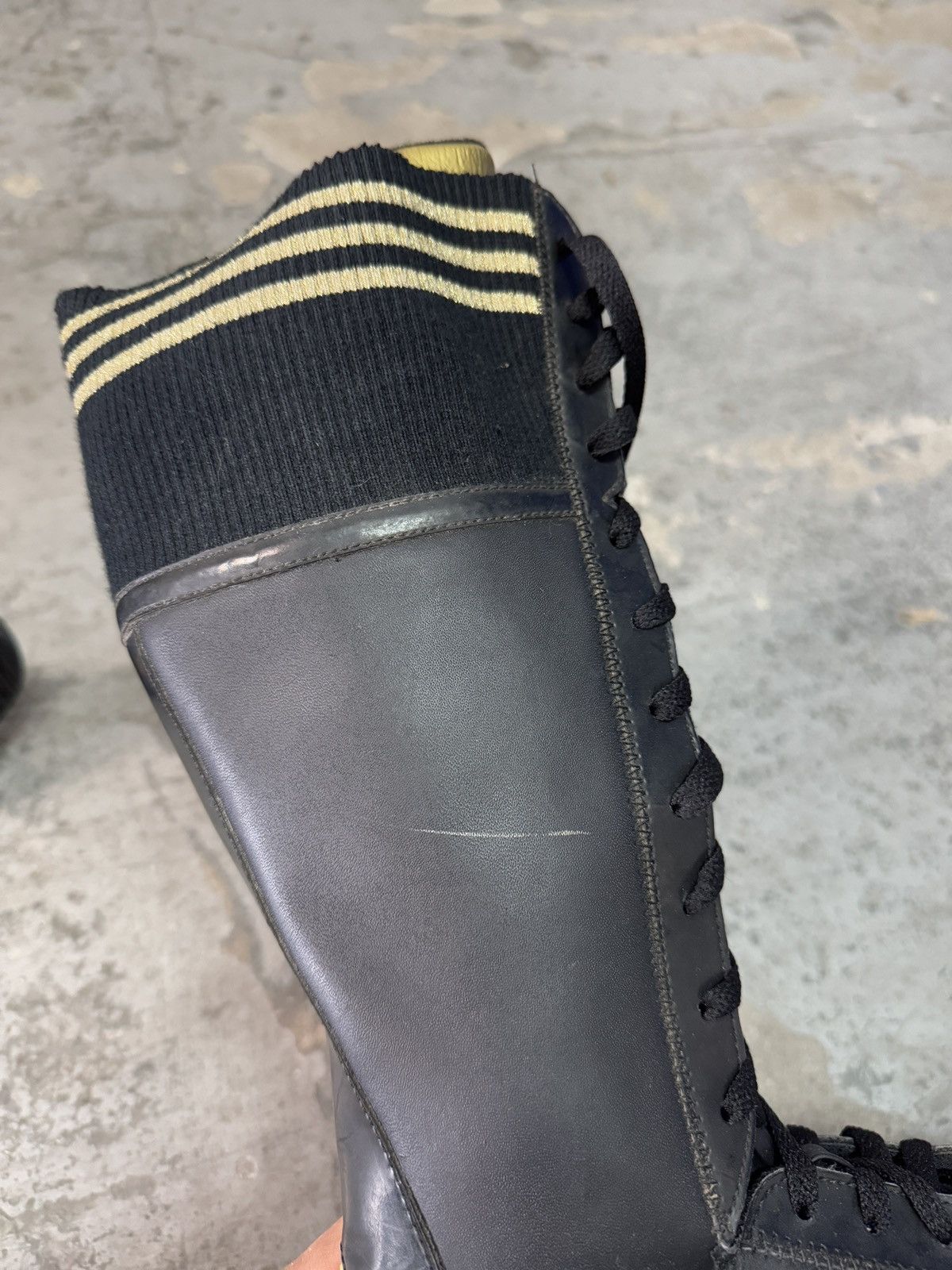 Adidas Adidas Missy Elliot “Respect Me” Black/Golden Boxer Boots Size US 6.5 / IT 36.5 - 11 Thumbnail