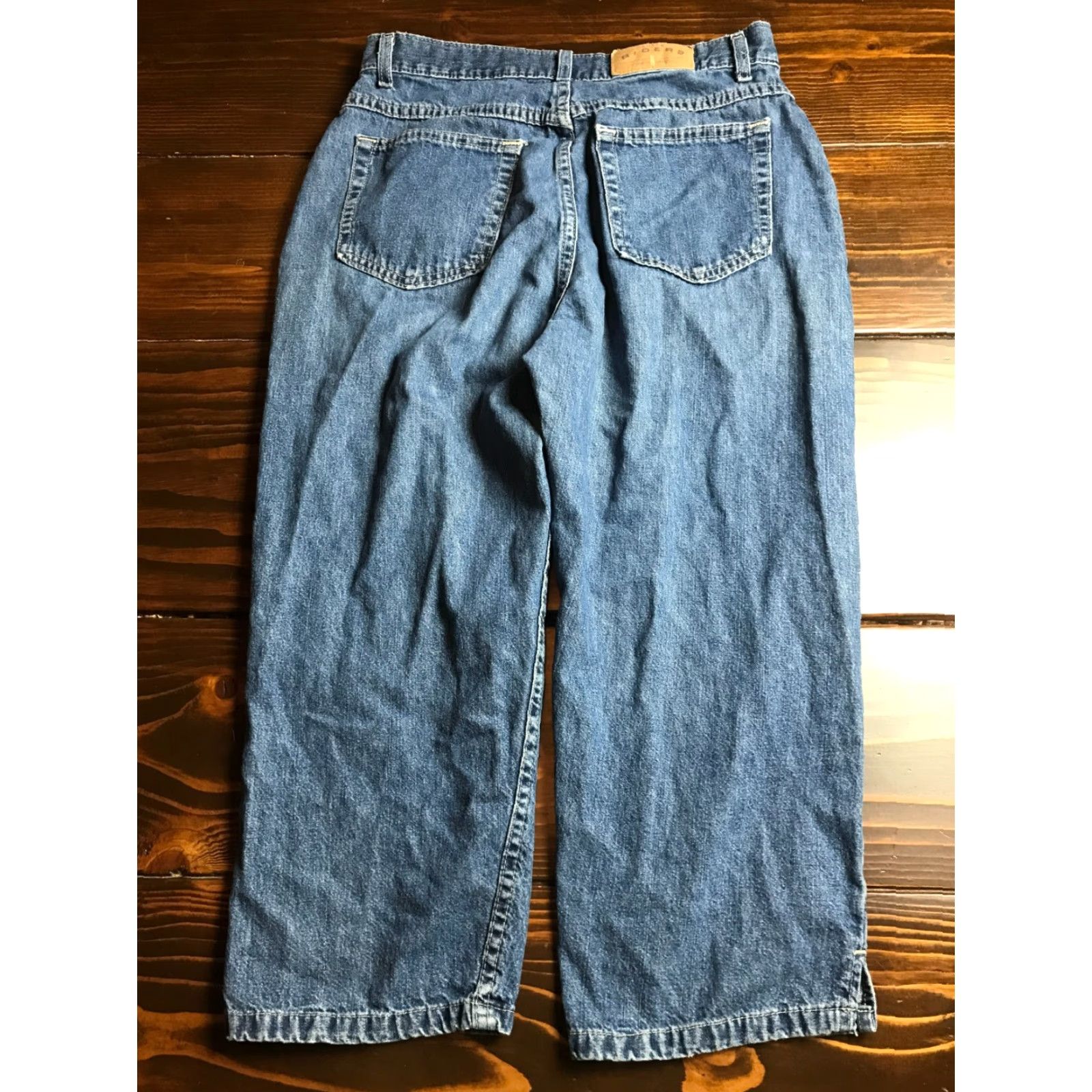 Denime Denim Riders Jeans Women's Size 30 Blue Denim Capri Straight Leg Size 30" / US 8 / IT 44 - 2 Thumbnail