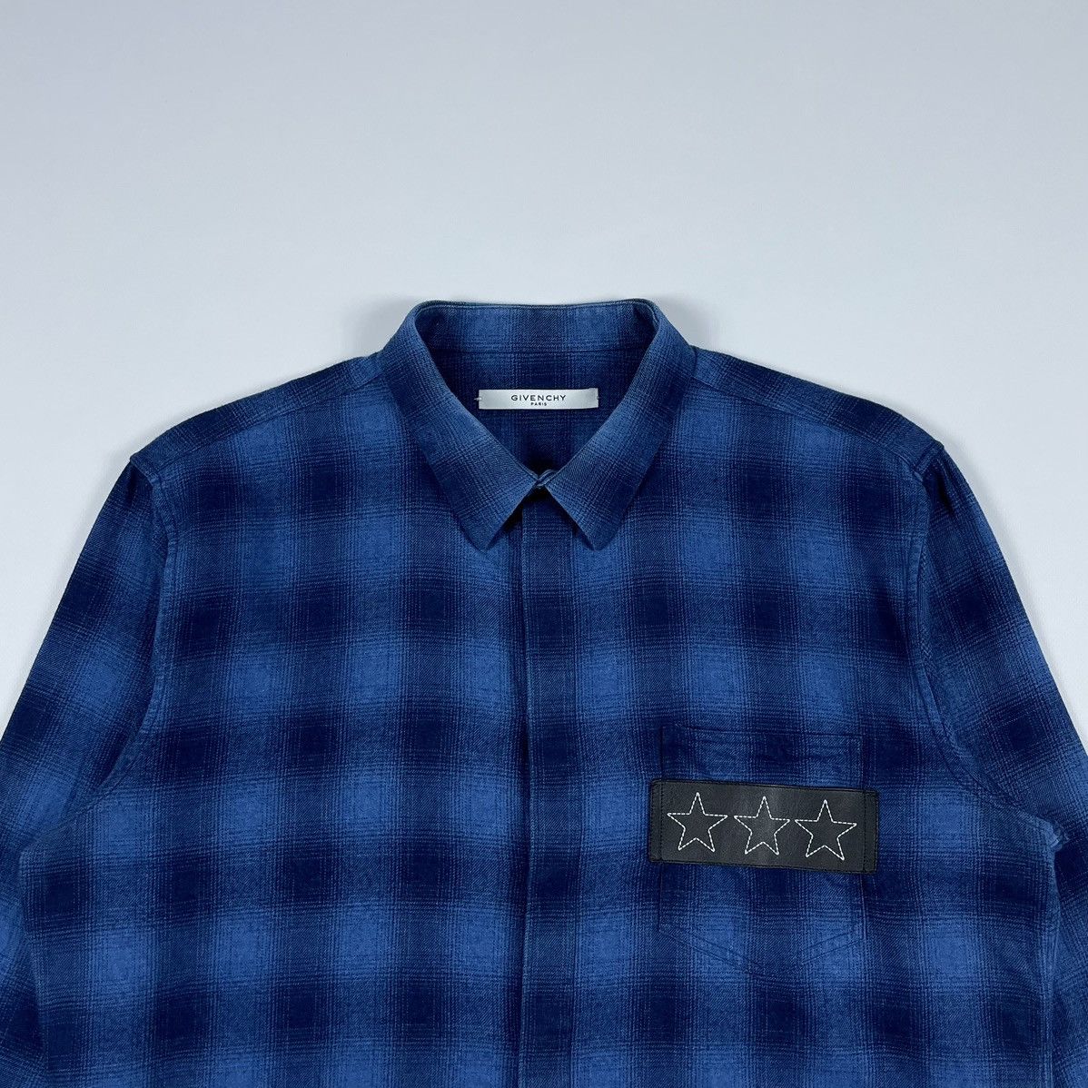 Givenchy Givenchy Stars Flannel Plaid Shirt Size US L / EU 52-54 / 3 - 3 Thumbnail