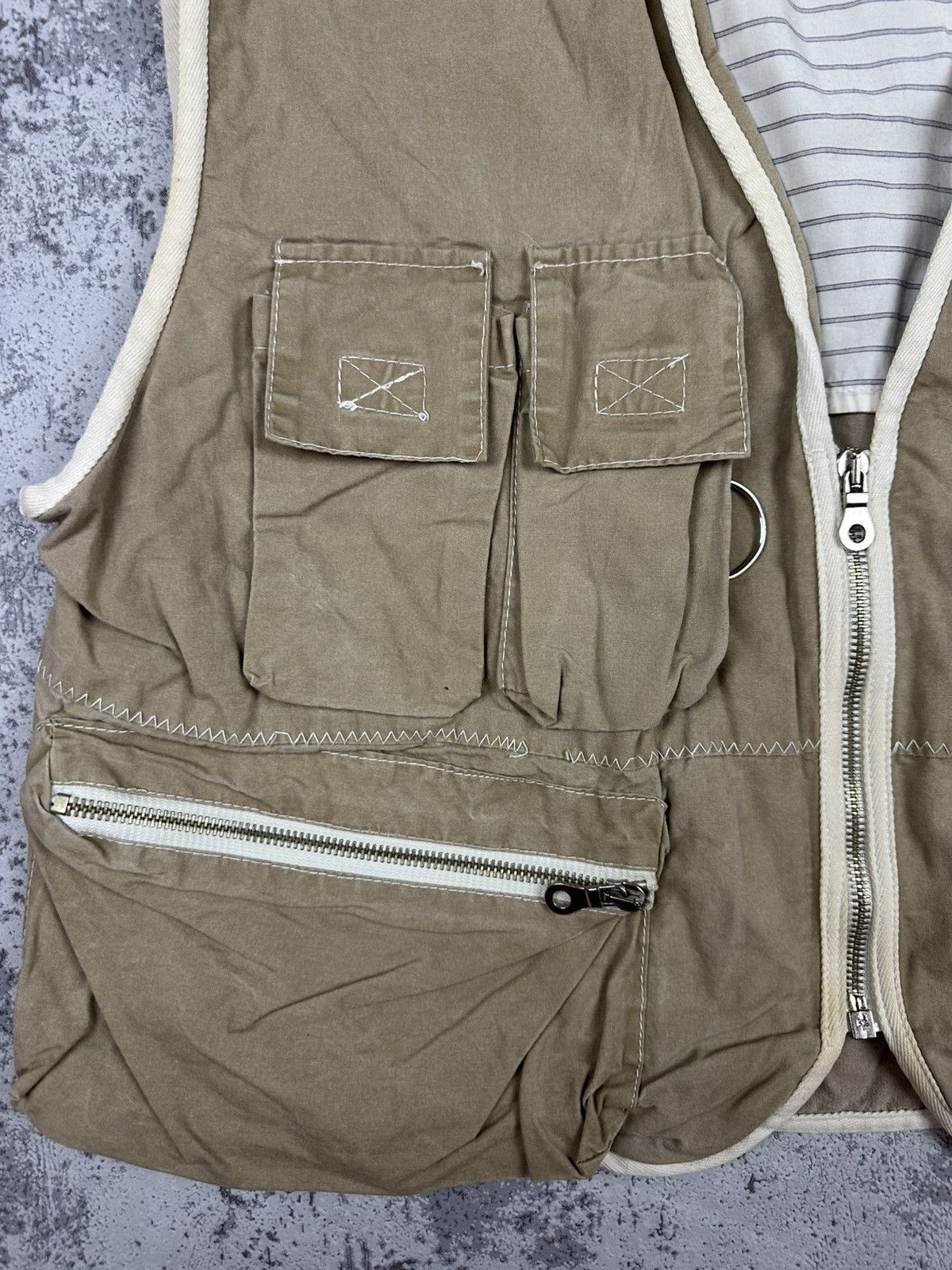 Japanese Brand Vintage Harby Utility Fishing Vest Multi Pocket Size US M / EU 48-50 / 2 - 2 Thumbnail