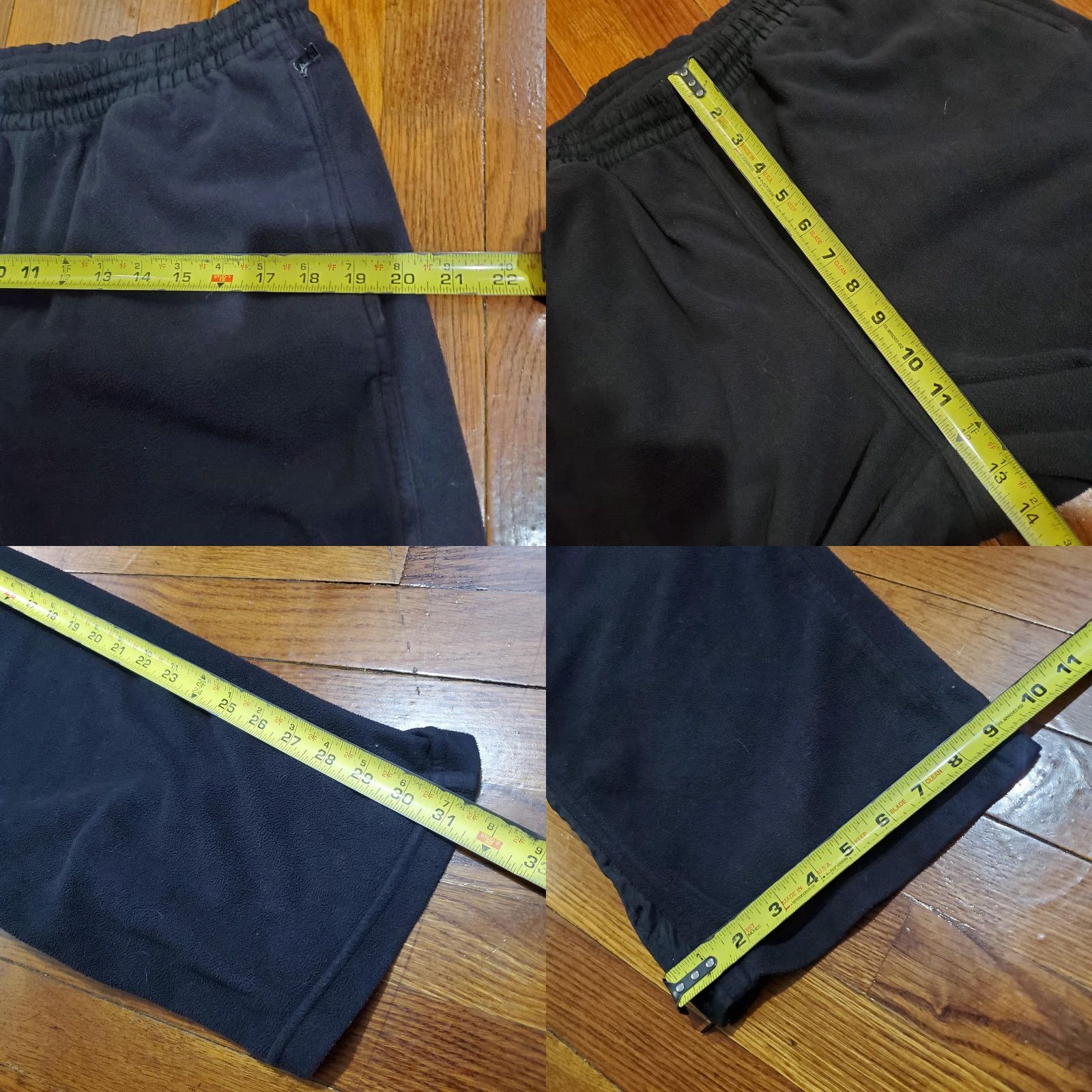 Nike VINTAGE Nike Pants Mens Large Fleece Joggers Athletic Zipper Pockets Polyester Size US 33 - 8 Thumbnail