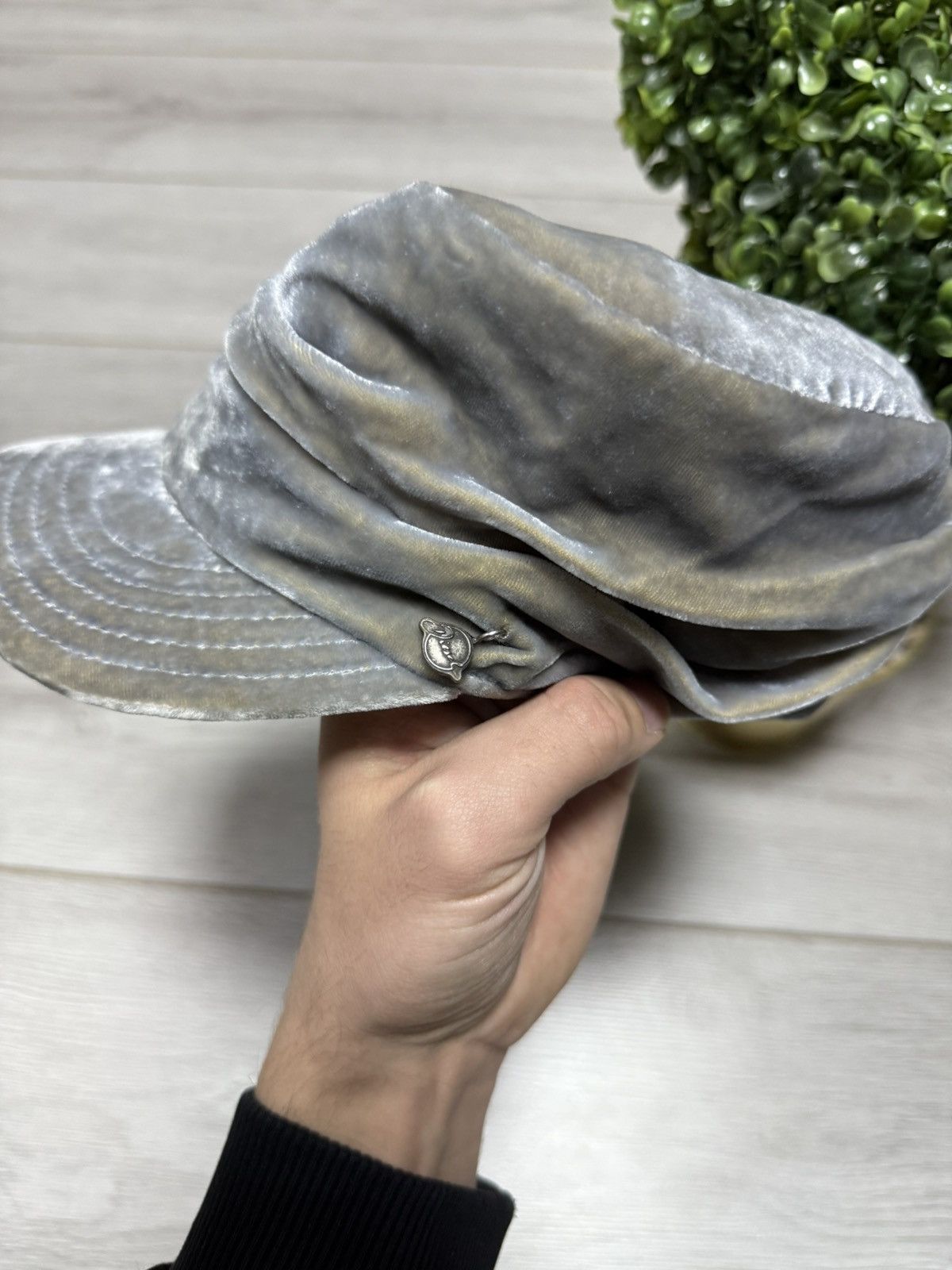 Diesel Diesel shinny hat cap velour military cadet Size ONE SIZE - 5 Thumbnail