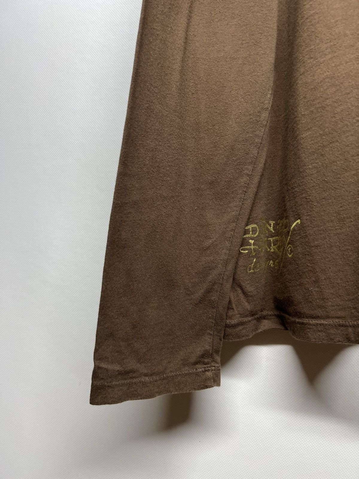 Ed Hardy Vintage Y2k Ed Hardy Brown 🤎 Skull☠️ Crazy Long Sleeve 00’s Size US L / EU 52-54 / 3 - 9 Thumbnail