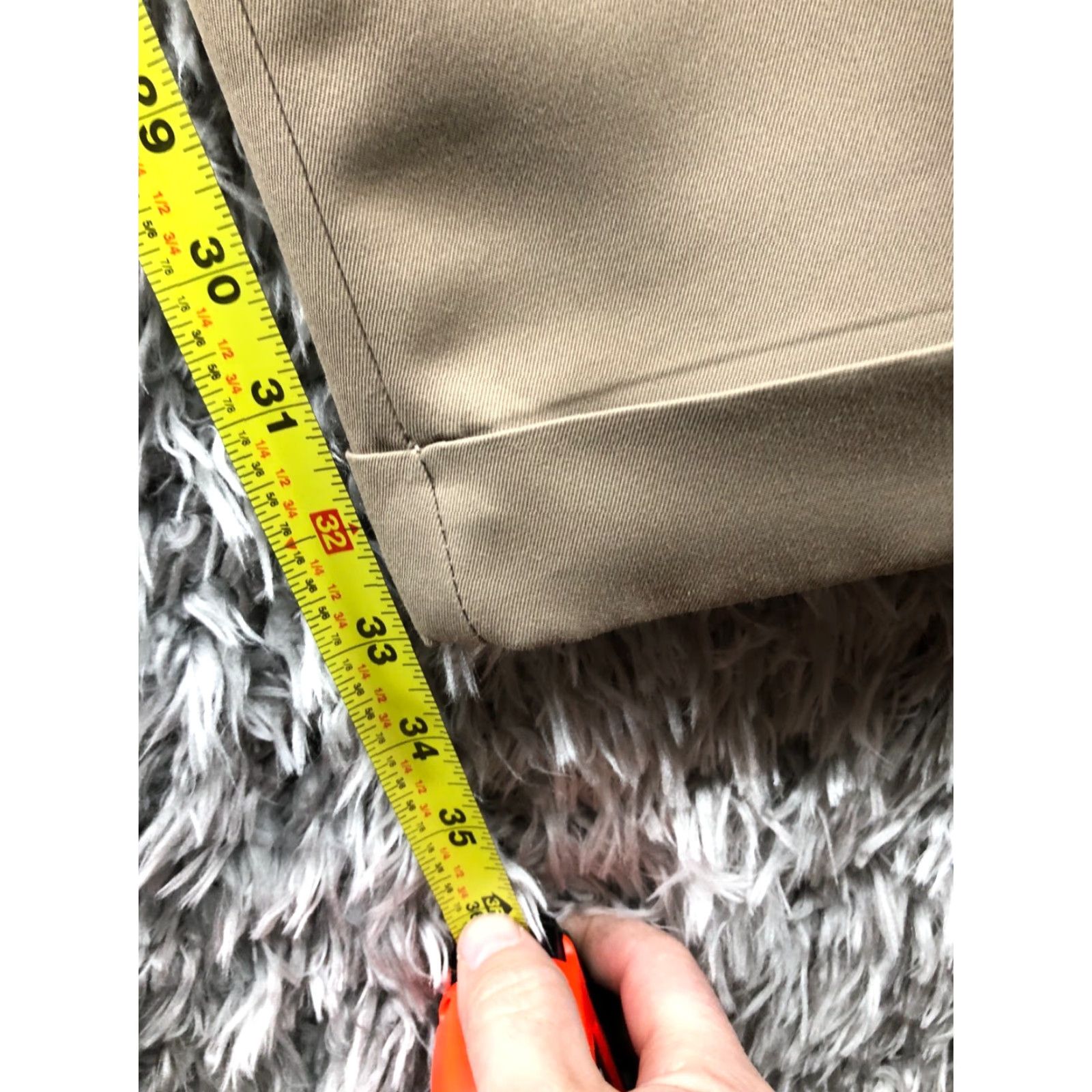 Dockers Dockers Casual Khaki Pants Mens Size 36x34 Beige Stretch Relaxed Hook Ey 5-Pocket Flat Front City Style Size US 36 / EU 52 - 3 Thumbnail