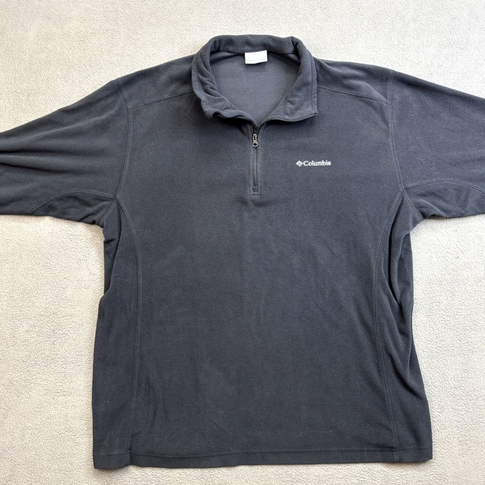 Vintage Columbia Fleece 1/4 Zip Pullover Sweater Mens XL Black Regular Fit Adult Mens Pullover Sweater Black Columbia SFleece 1/4 Zip Size US XL / EU 56 / 4 - 3 Thumbnail