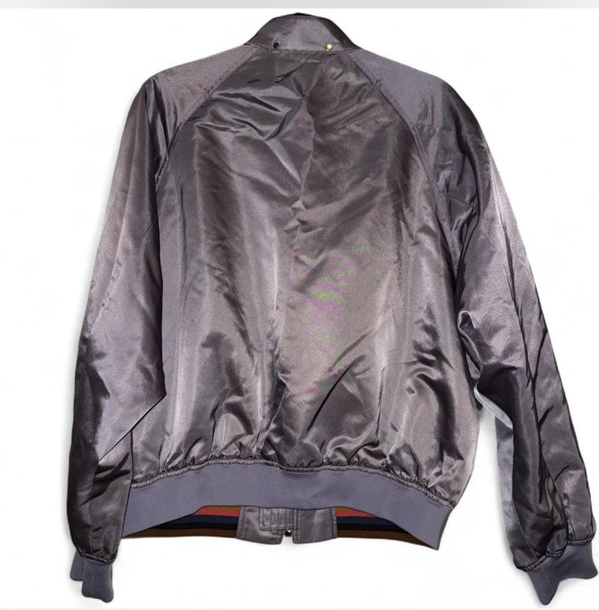 Paul Smith Paul Smith lavender satin bomber jacket Size US M / EU 48-50 / 2 - 2 Thumbnail