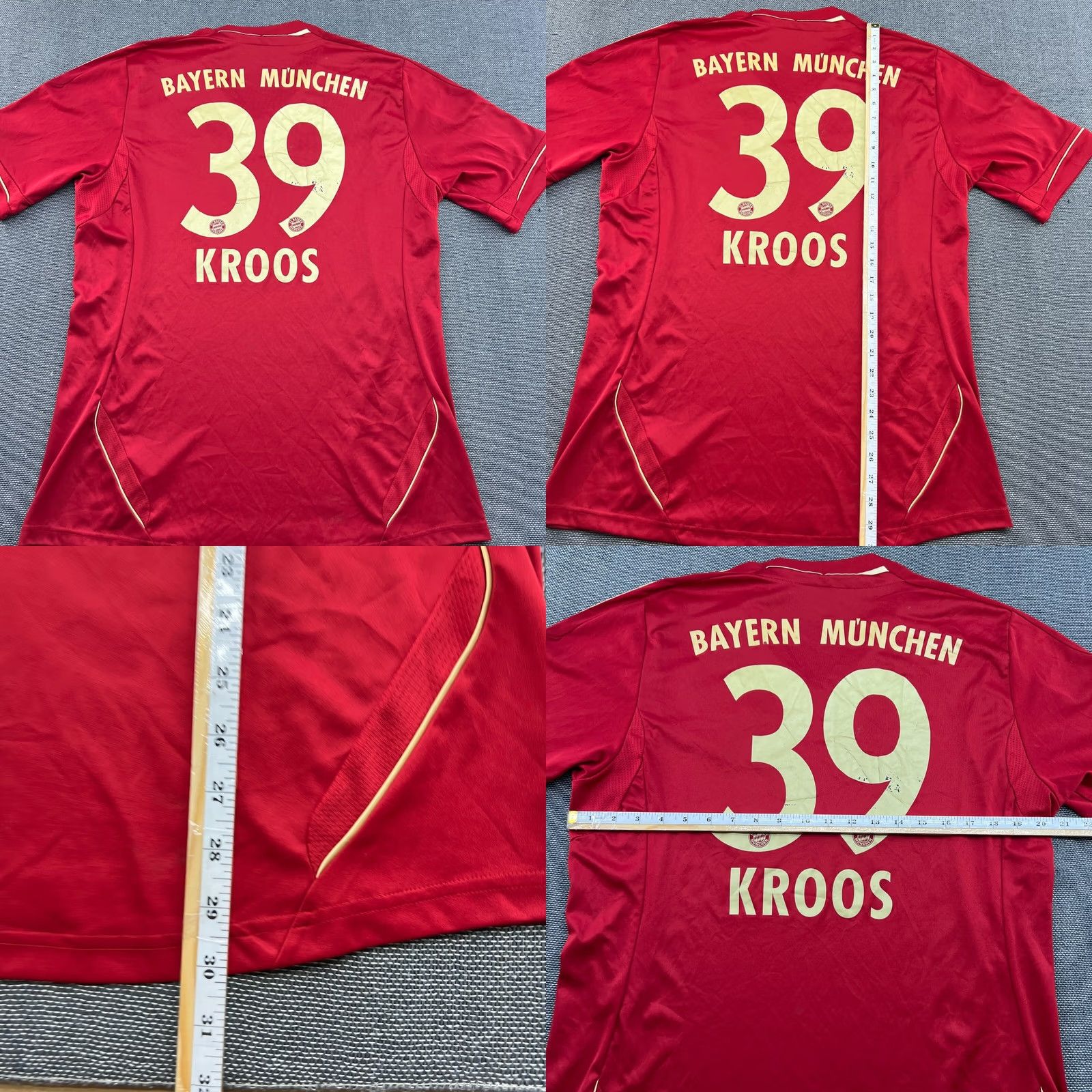 Adidas adidas Bayern Munich 2011 2012 2013 Home Toni kroos #39 Men Sz L Football Jersey Shirt Men's Red XS? Size US L / EU 52-54 / 3 - 10 Thumbnail