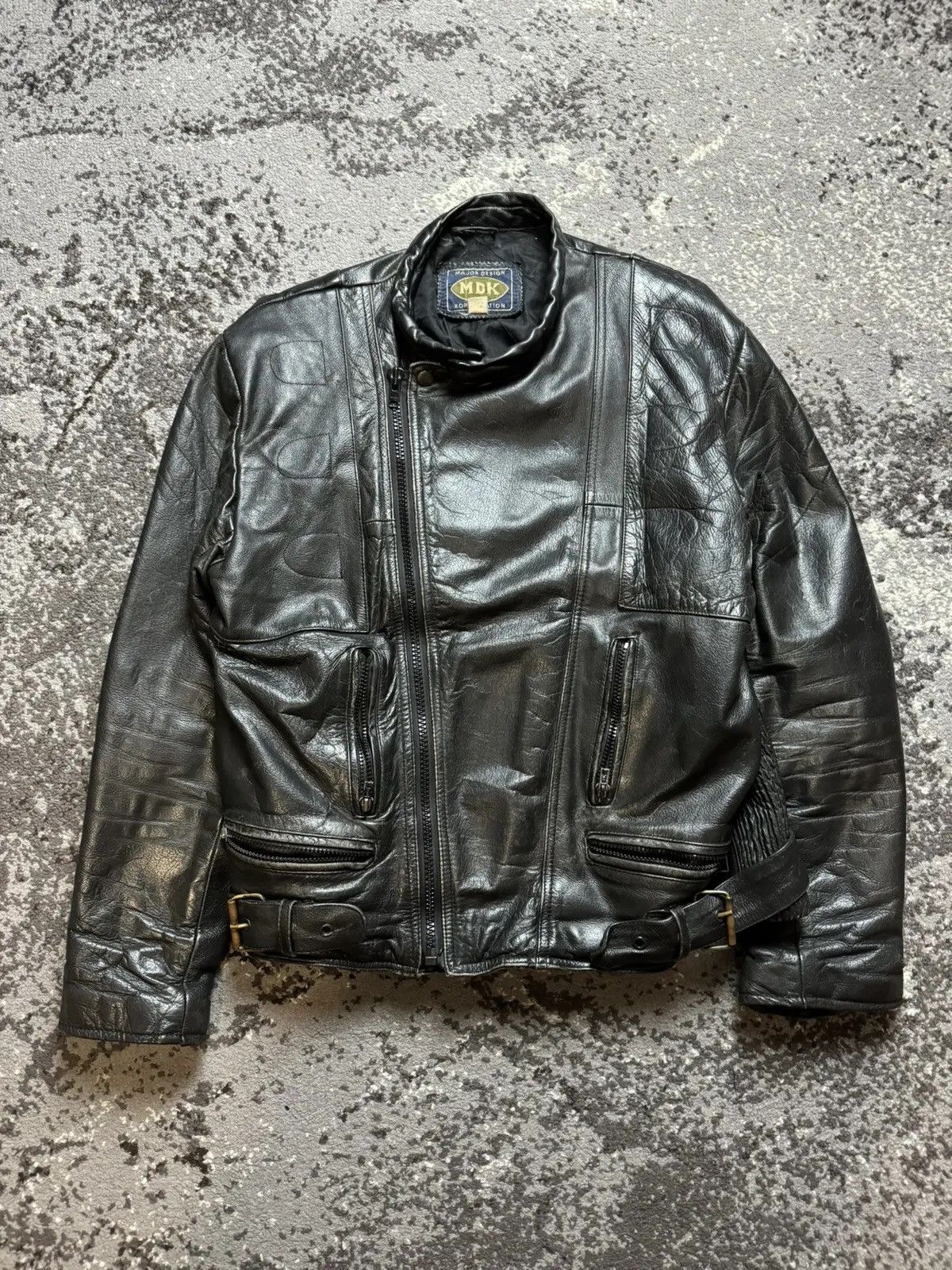 Leather Jacket × Made In Usa × Vintage 💥Last Drop💥Broken
