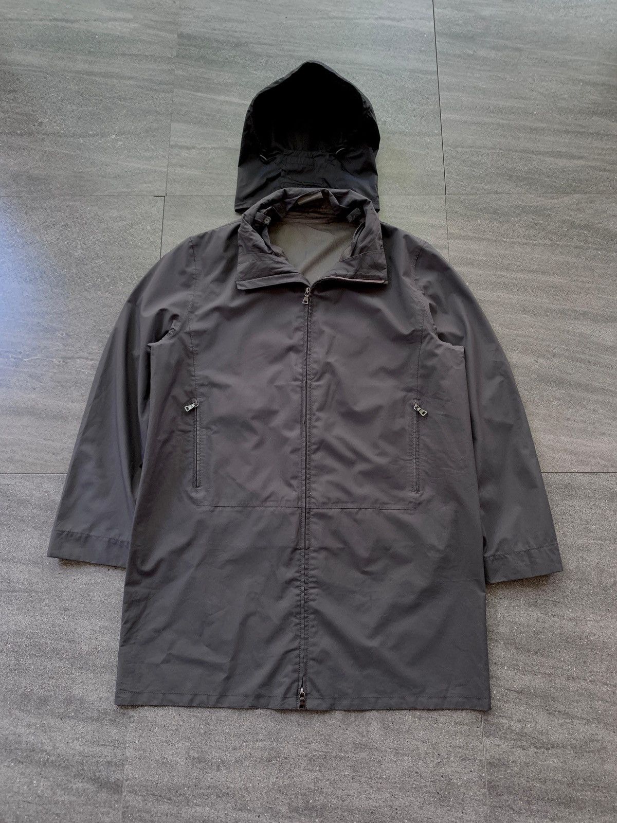 Prada FREE TAX! 2000s Goretex Convertible Hooded Coat Jacket Size US L / EU 52-54 / 3 - 1 Thumbnail