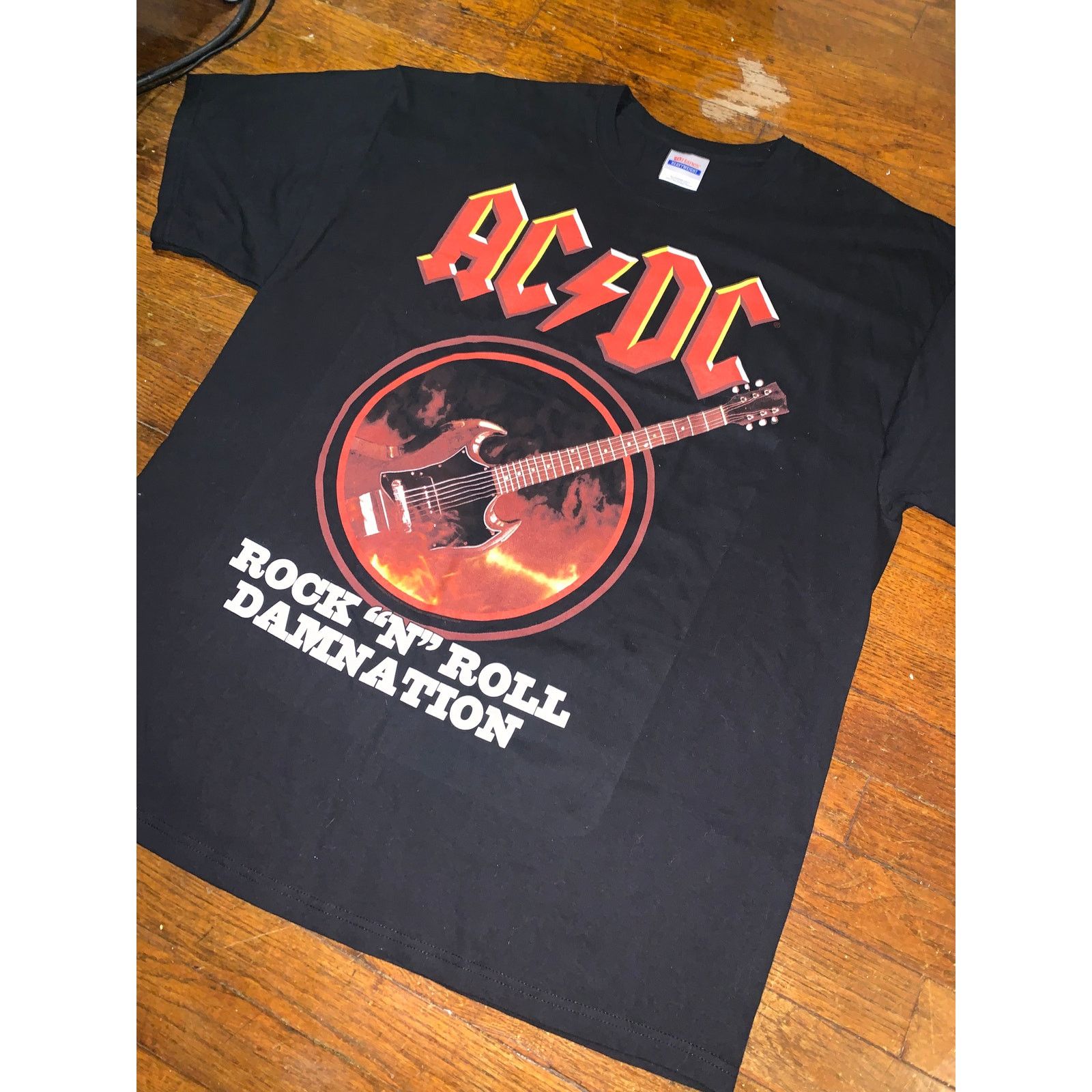 Band Tees × Other ACDC Rock N Roll Damnation T Shirt XL Black Band Tee Size US XL / EU 56 / 4 - 3 Thumbnail