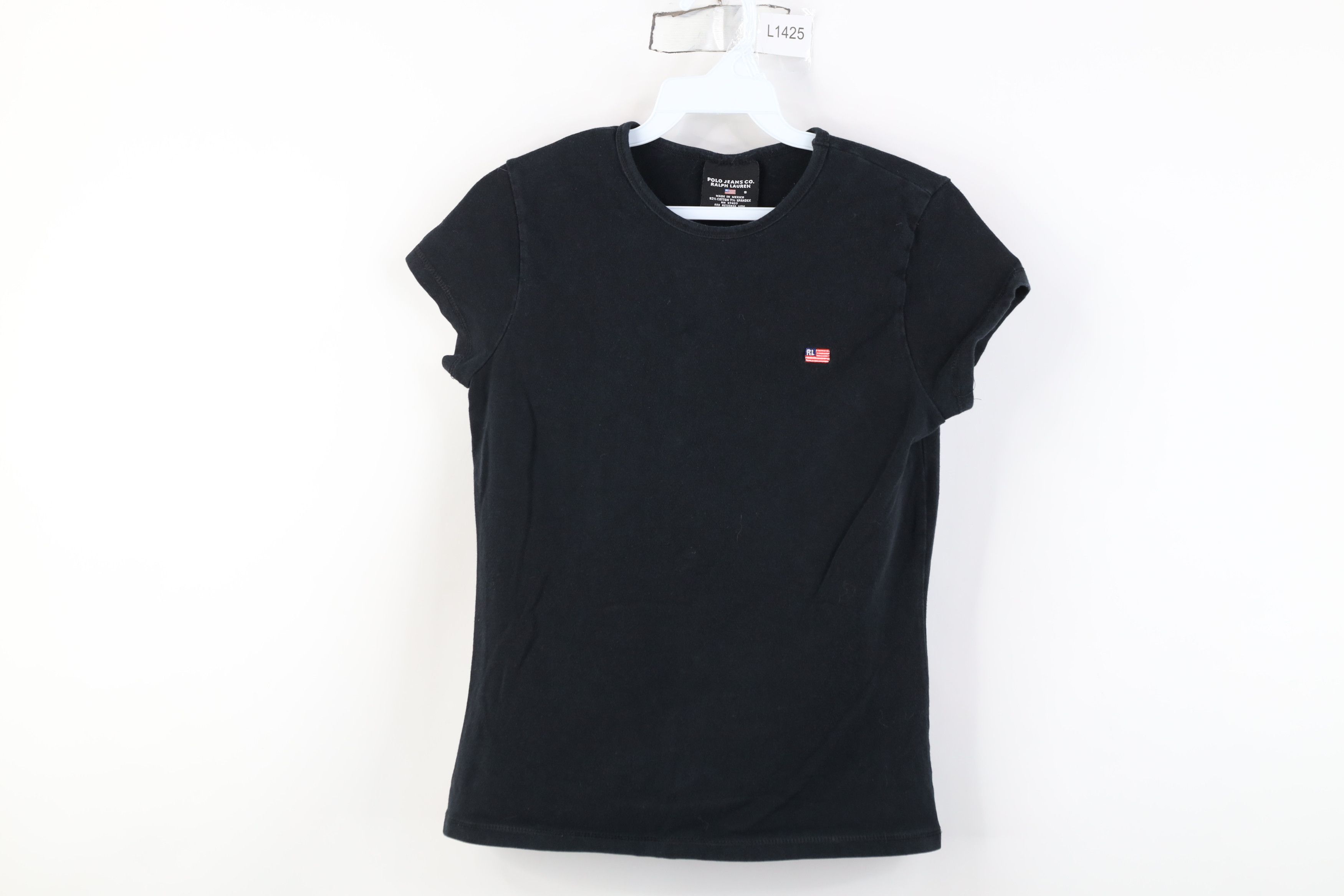 Ralph Lauren Vintage 90s Y2K Ralph Lauren USA Flag Ribbed T-Shirt Size S / US 4 / IT 40 - 1 Thumbnail