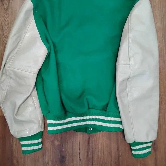 Vintage Vintage Michigan State Spartans Custom Varsity Bomber Jacket Size US L / EU 52-54 / 3 - 7 Thumbnail