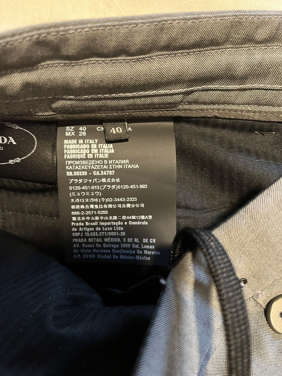 Prada Prada velcro wool trousers. Size US 31 - 10 Thumbnail