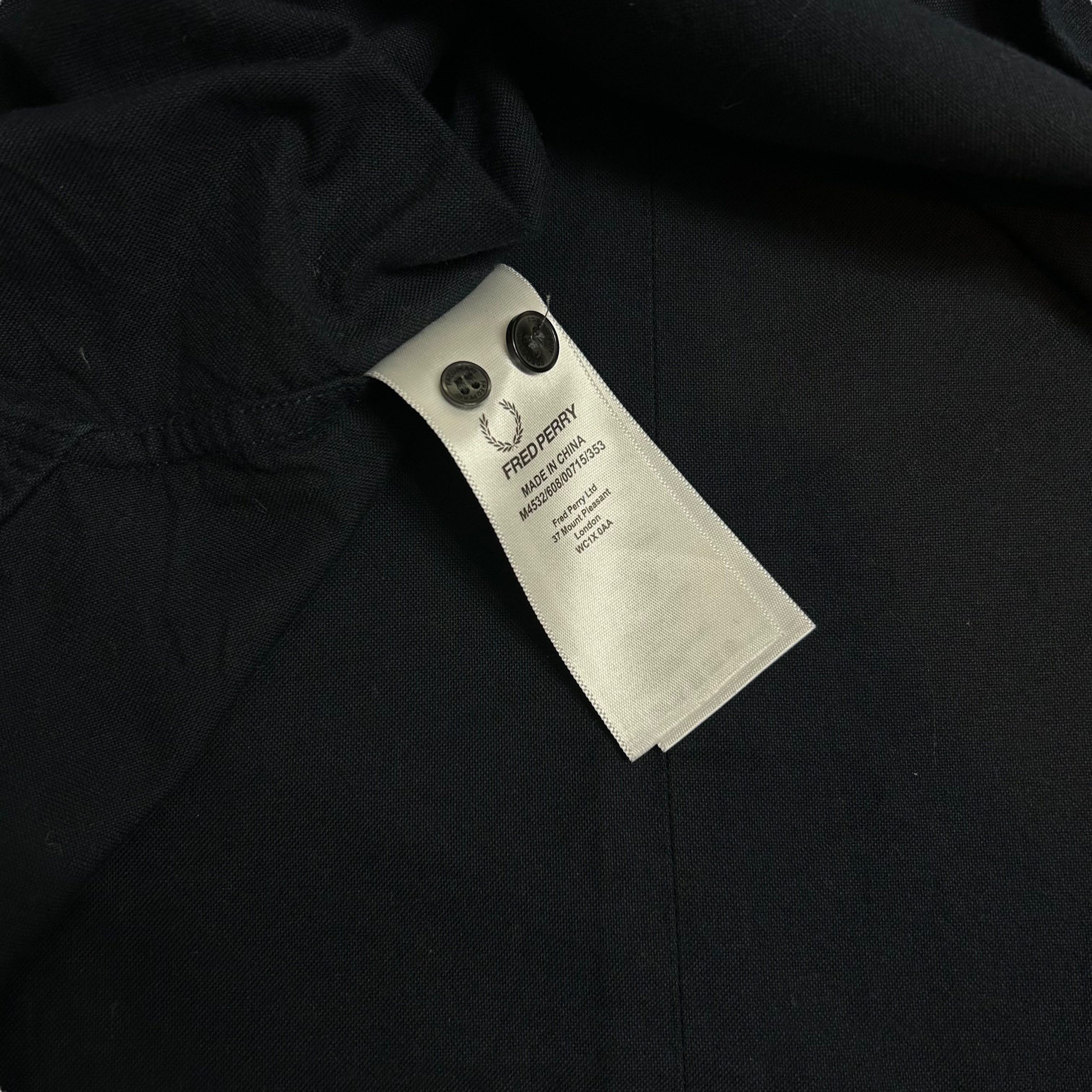 Fred Perry Fred Perry Navy Blue Cotton Collared Shirt Regular M Size US M / EU 48-50 / 2 - 6 Thumbnail
