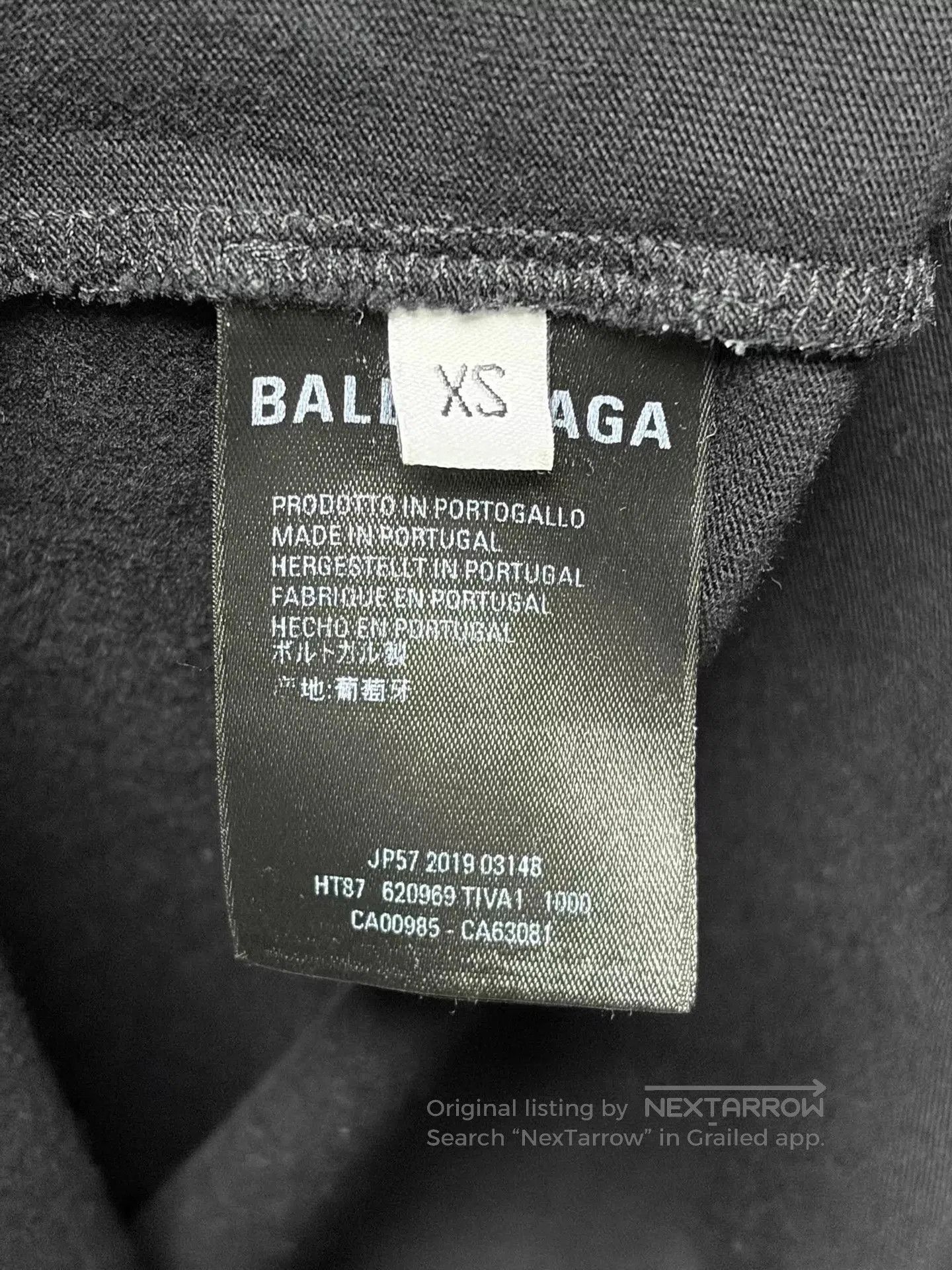 Balenciaga Black Graphic Short Sleeve Shirt. Size US XS / EU 42 / 0 - 4 Thumbnail