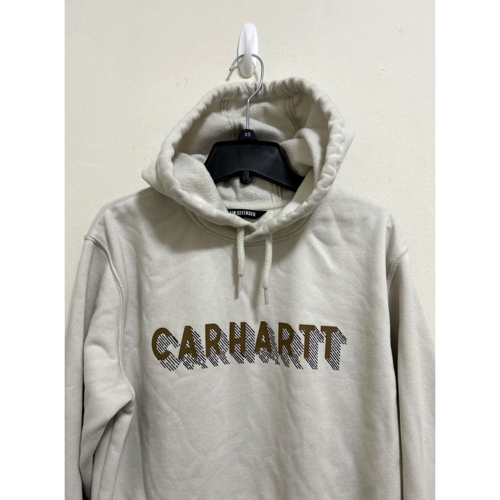 Carhartt Carhartt Rain Defender Hoodie Mens S White Pullover Size US S / EU 44-46 / 1 - 2 Thumbnail