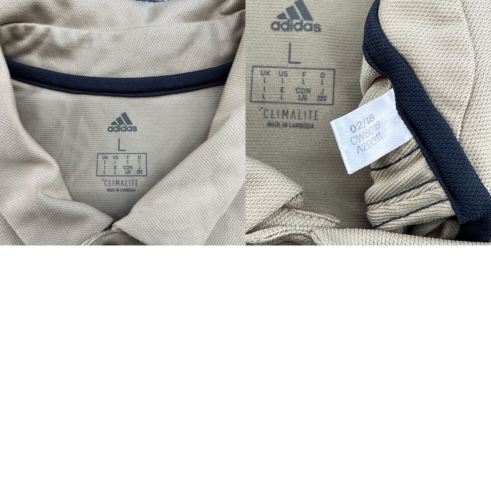 Adidas adidas Ajax Amsterdam 2018 Polo Shirt Football Mens Large Yellow Gold T-Shirt Jersey Short Sleeve Activewear Casual Moisture Wicking Quick Dry Mens Size US L / EU 52-54 / 3 - 9 Thumbnail