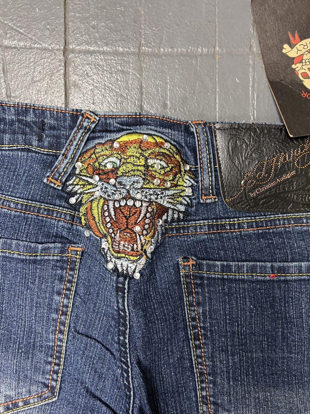 Christian Audigier × Ed Hardy Ed Hardy by Christian Audigier Tiger Jeans Women’s Size 26" / US 2 / IT 38 - 3 Thumbnail