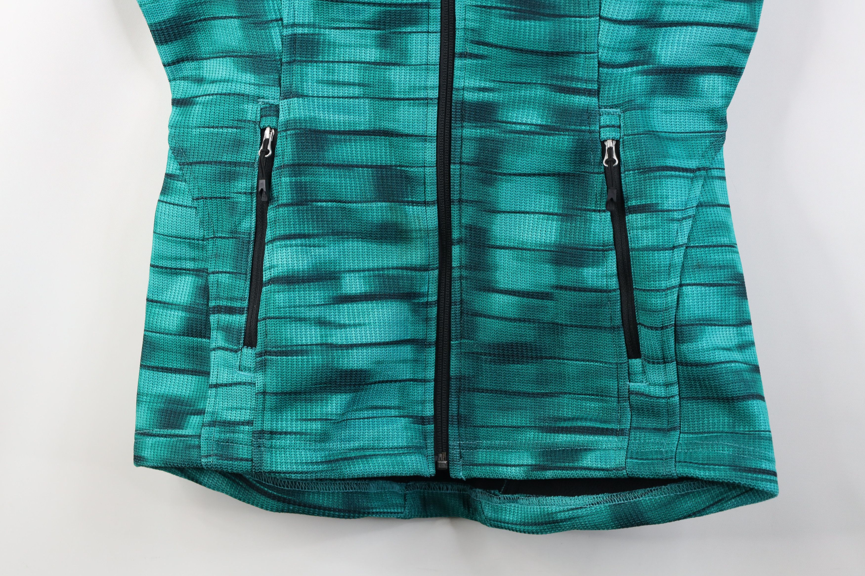 Spyder Spyder Spell Striped Knit Full Zip Sweater Vest Jacket Green Size M / US 6-8 / IT 42-44 - 3 Thumbnail