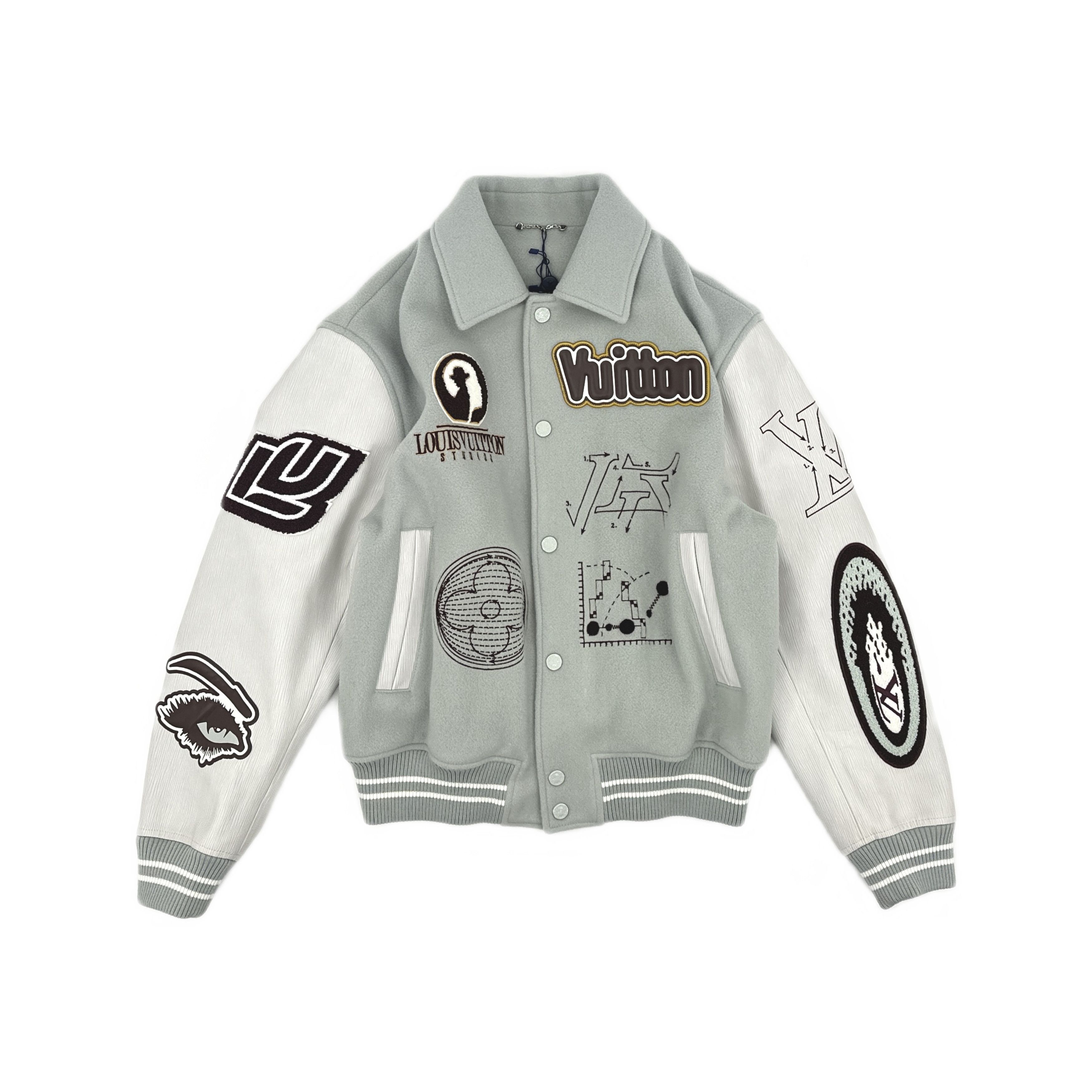 Louis Vuitton Louis Vuitton Embroidered Varsity Blouson EU 52 Size US L / EU 52-54 / 3 - 1 Thumbnail