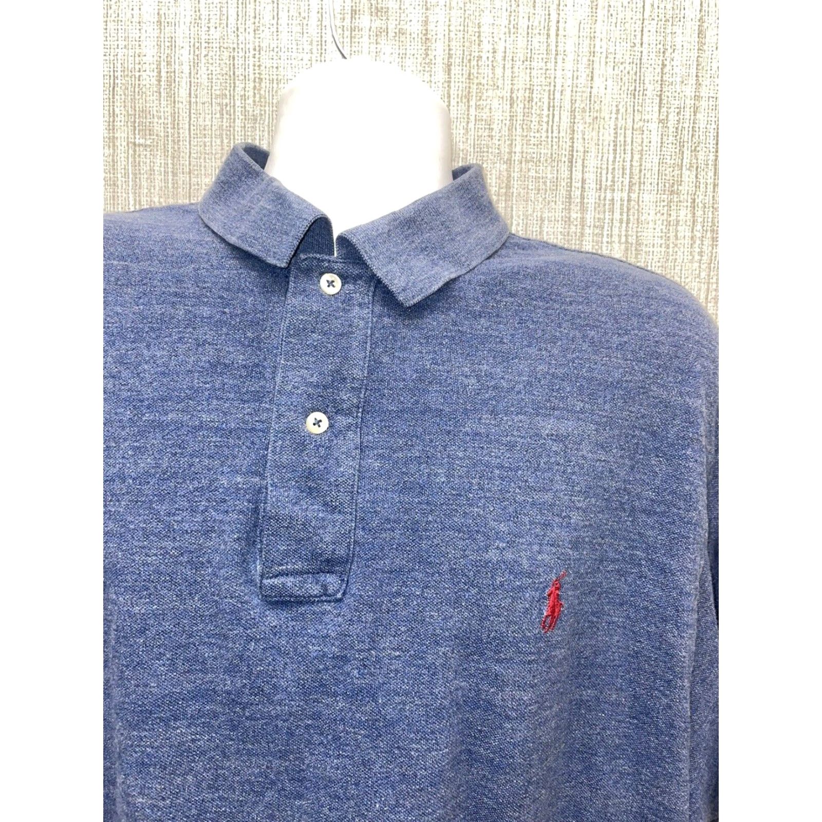 Polo Ralph Lauren VINTAGE Polo Ralph Lauren Golf Polo Mens 2XL Dark Blue Shirt Mens Golf Clothing Size US XXL / EU 58 / 5 - 2 Thumbnail