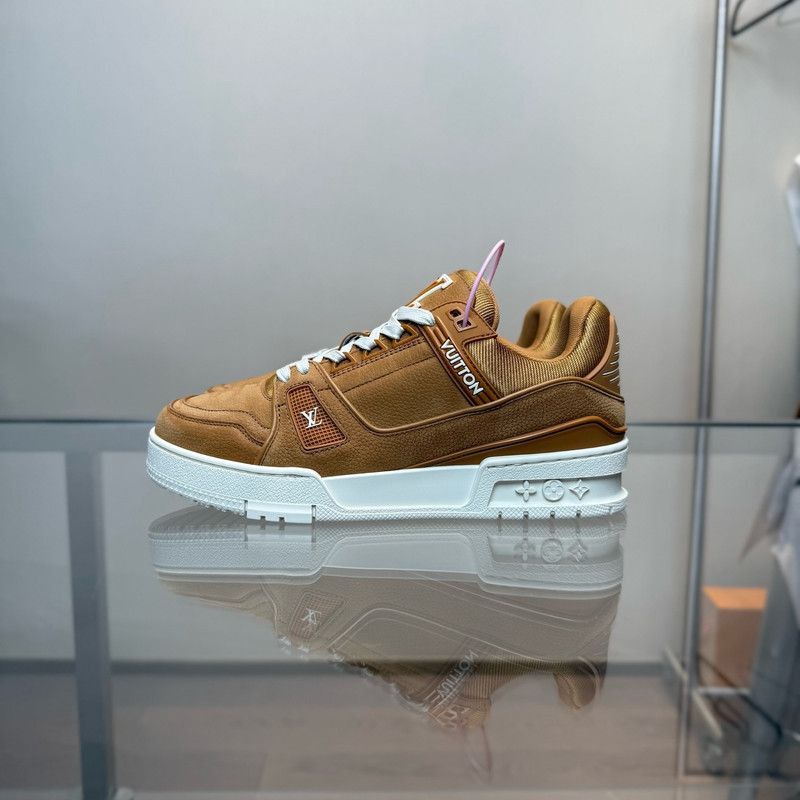 Louis Vuitton Louis Vuitton Trainer Low Top Sneakers in Orange -2508 Size US 6.5 / EU 39-40 - 7 Thumbnail