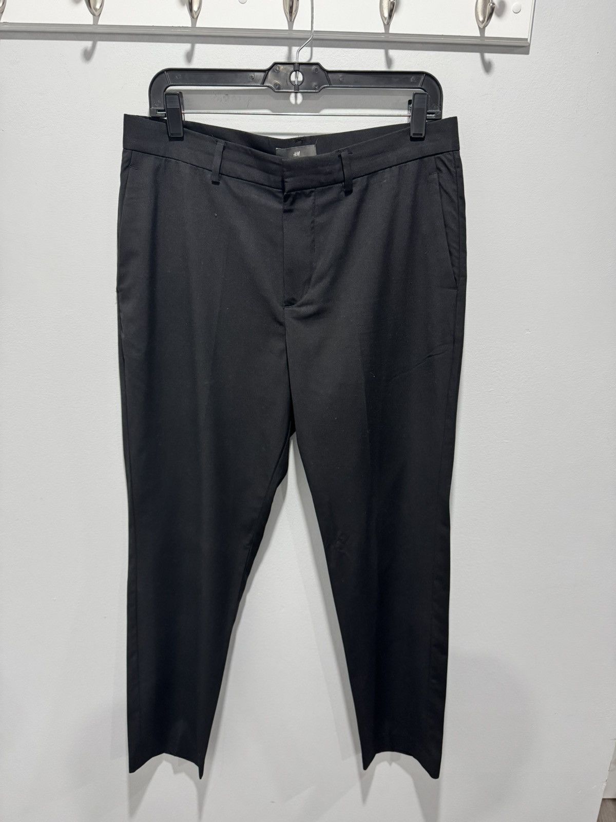 H&M H&M Men's Slim Fit Black Dress Pants Size: 33R | Grailed
