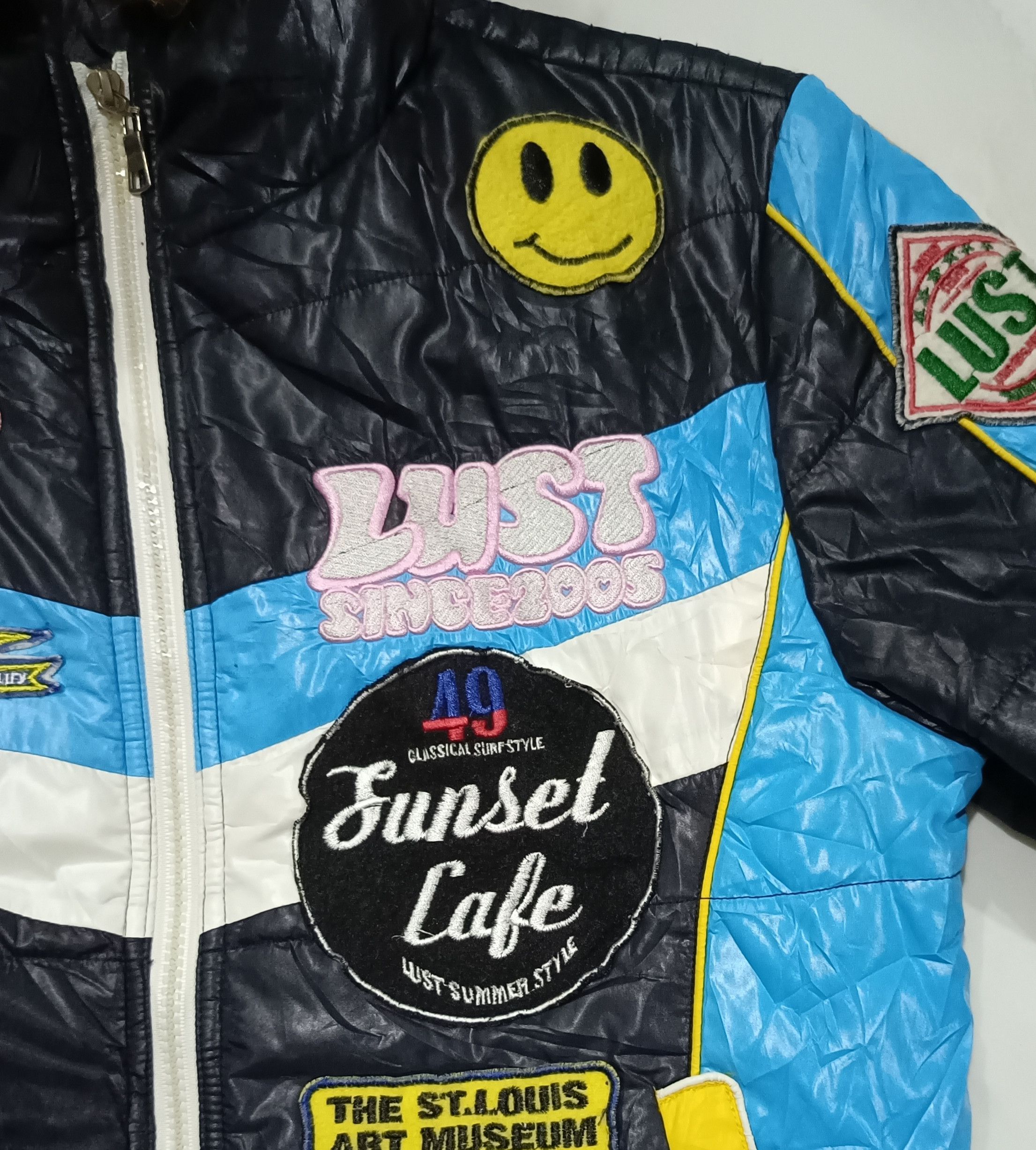 Beauty Beast 2005 Lust Racing Full Of Embroidery Fur Puffer Jacket Size S / US 4 / IT 40 - 5 Thumbnail