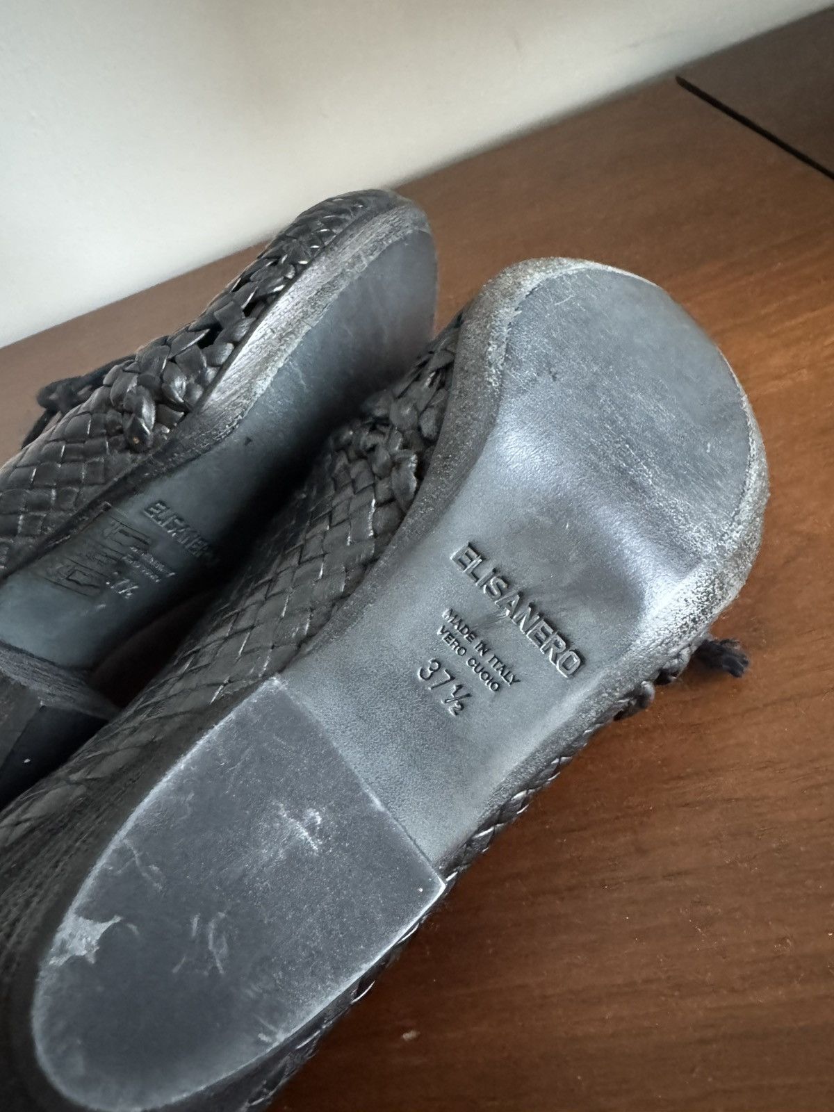 Other Elisanero Hand-Woven Leather Lace-Up Shoes — Black — EU 37.5 Size US 7.5 / IT 37.5 - 6 Thumbnail
