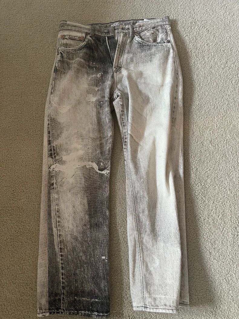 Our Legacy Our Legacy Our legacy Grey washed digital printed jeans-25 Size US 32 / EU 48 - 1 Thumbnail