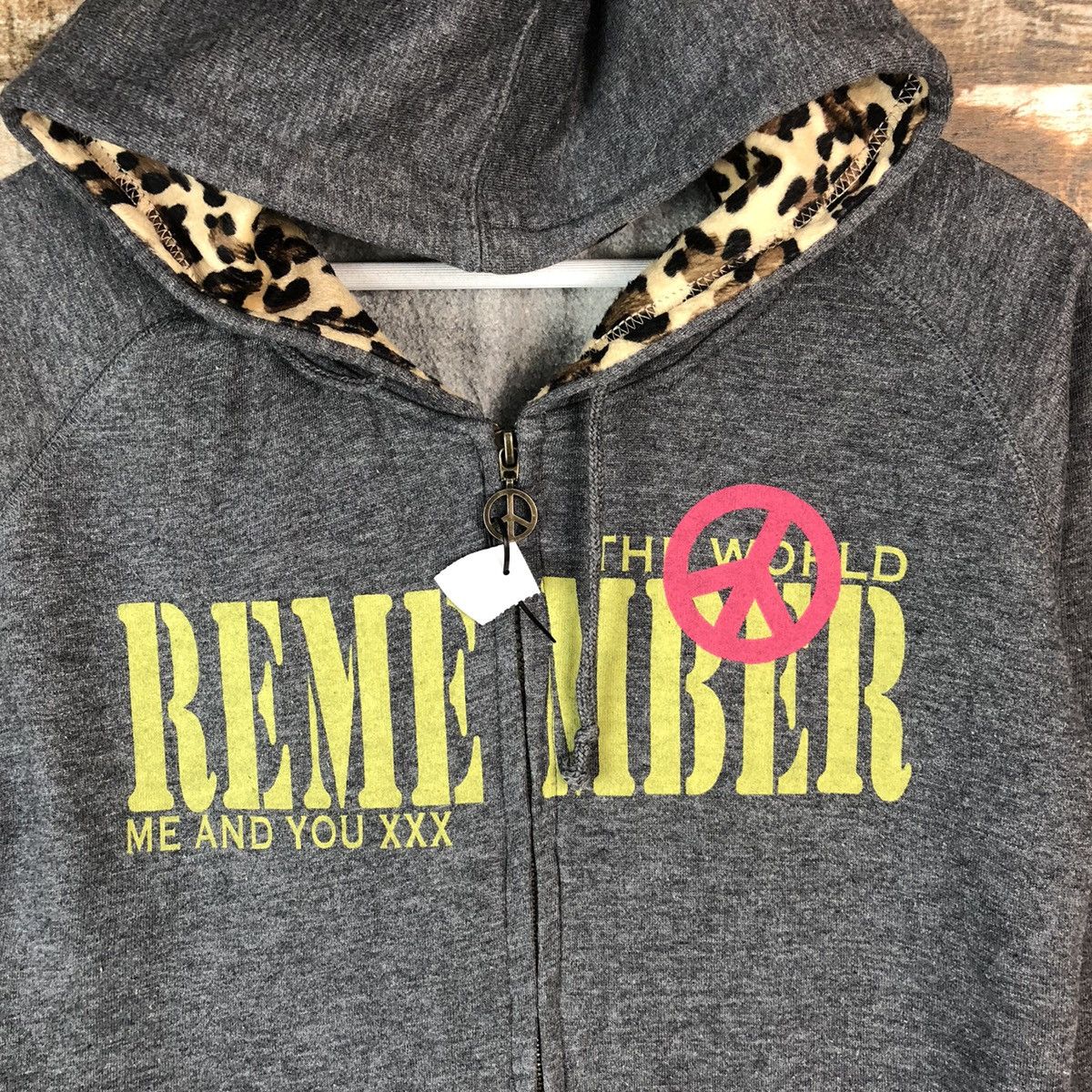 Japanese Brand Colza The World Remember Grey Hoodie #A2028 Size M / US 6-8 / IT 42-44 - 9 Thumbnail