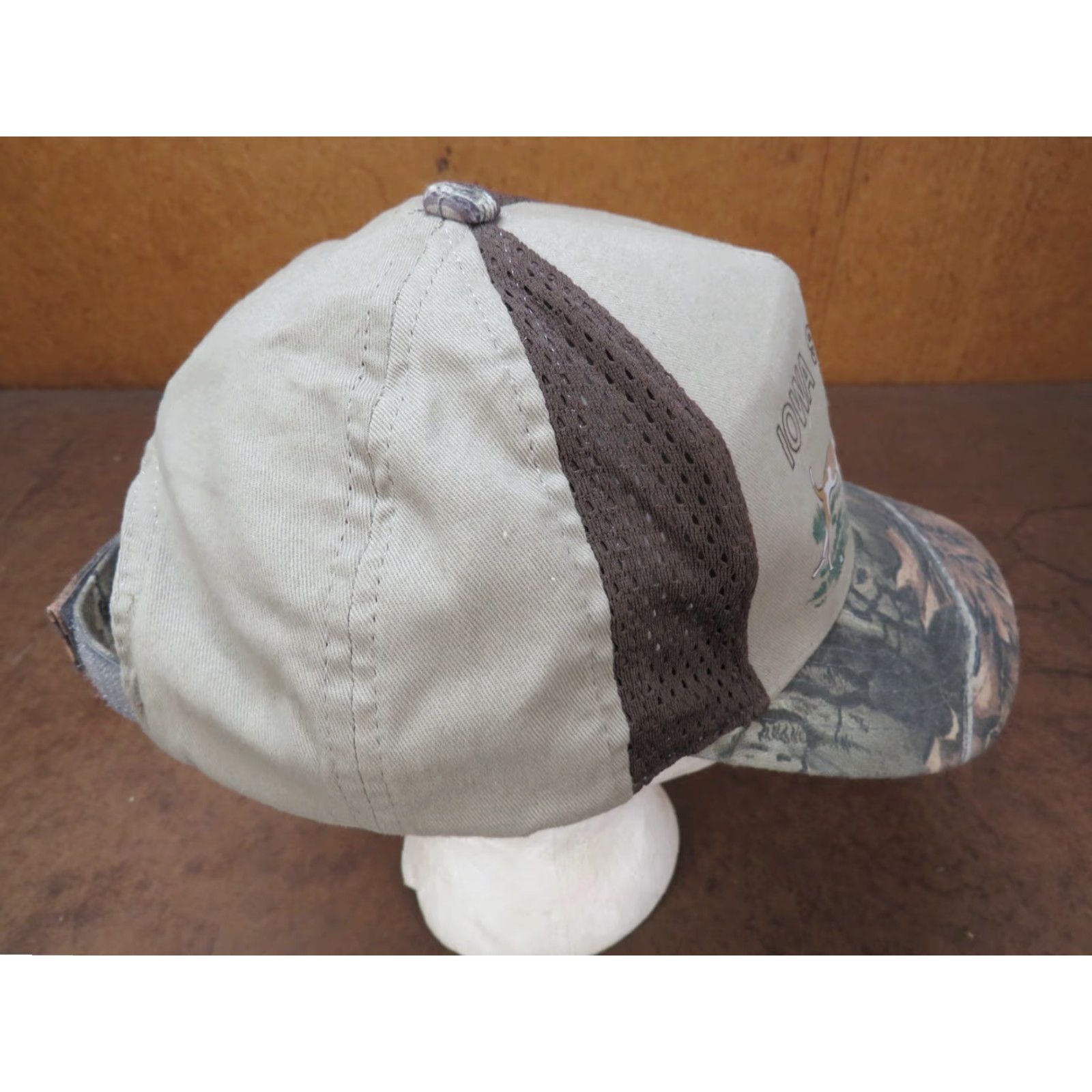 Vintage VTG Camo Iowa State F.H.A. Hound Fox Hunting Baseball Trucker Cap Hat HaT Adjustable Snapback Size ONE SIZE - 5 Thumbnail