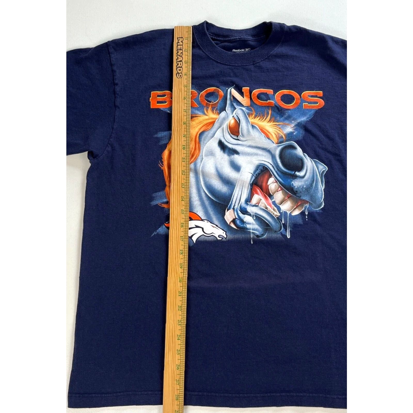 Reebok VINTAGE Reebok NFL Denver Broncos T-Shirt Mens Navy Cotton Sz L Size US L / EU 52-54 / 3 - 6 Thumbnail